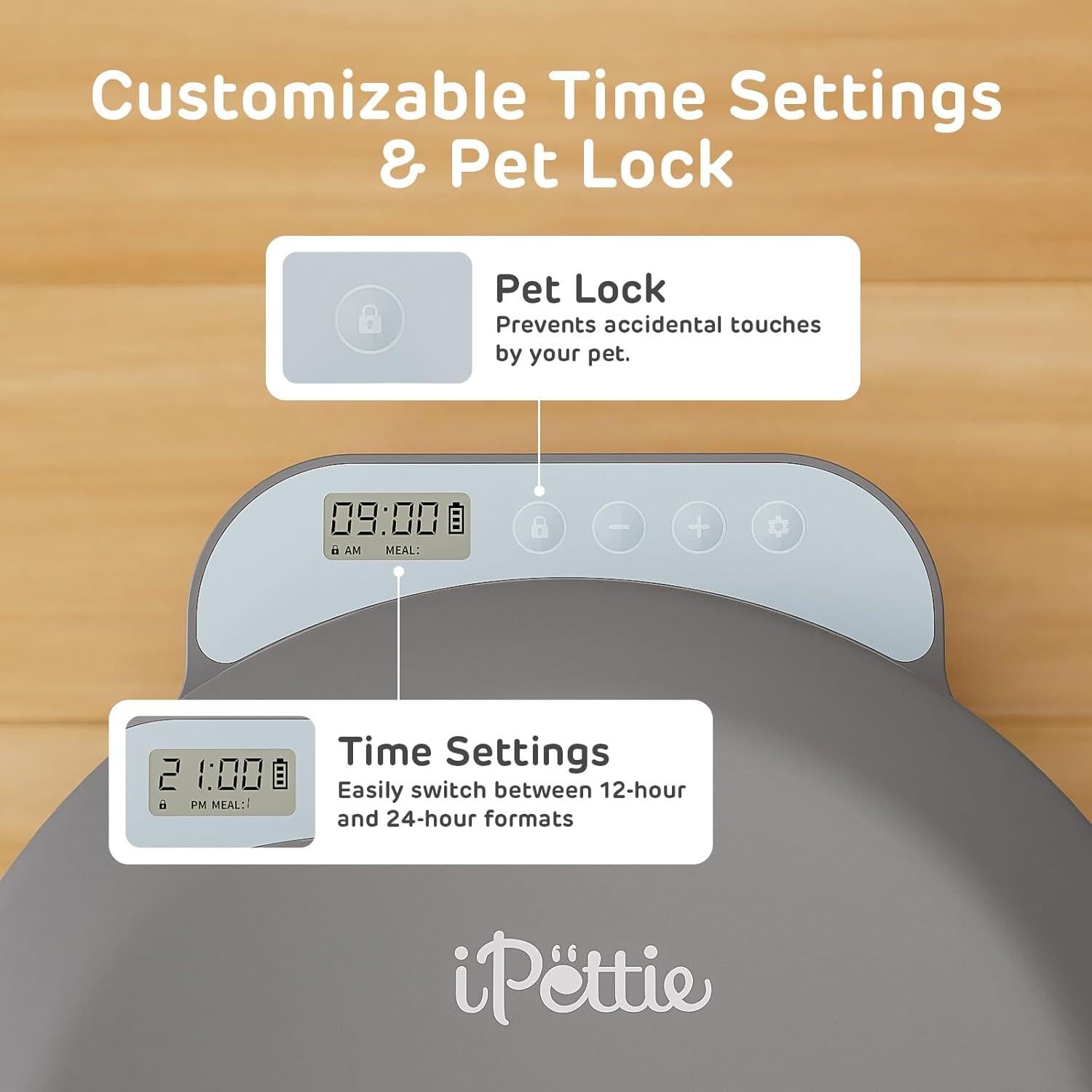 Alimentador Automático iPettie Zharko 4 Comidas Gato 226g