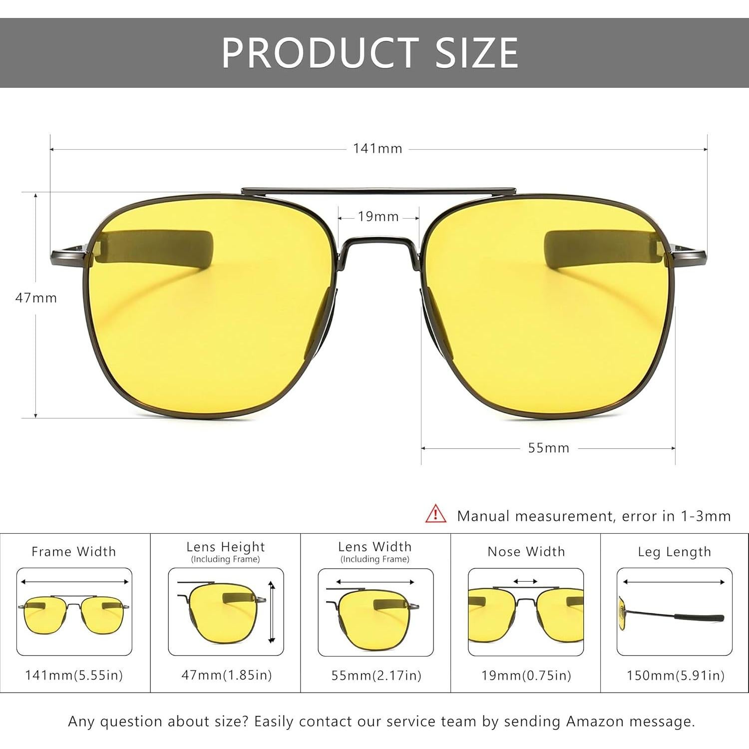 Gafas de sol polarizadas SUNGAIT para conducción nocturna