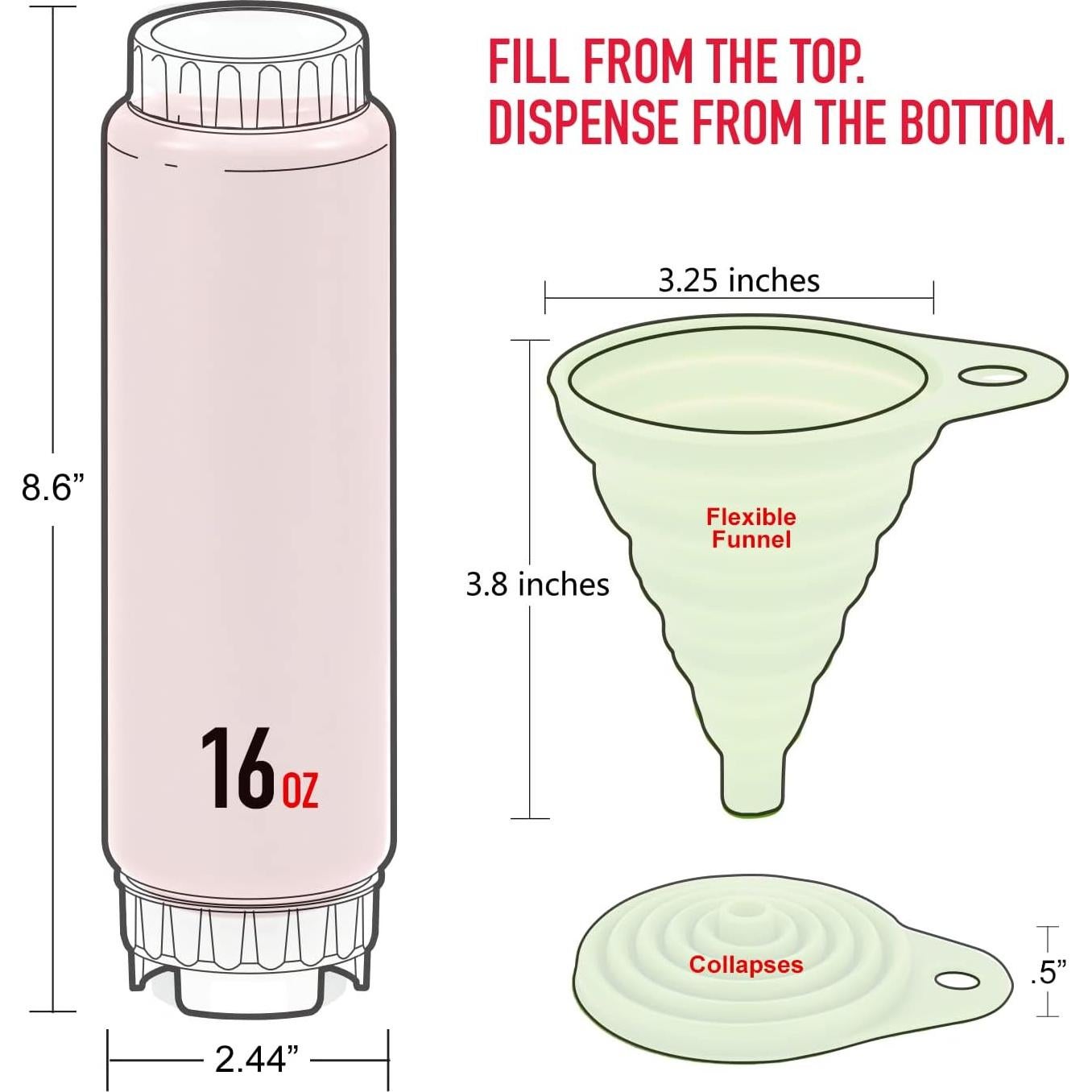 Botellas Squeeze FIFO Rockland Guard 16 oz Verde (4 Pzas)