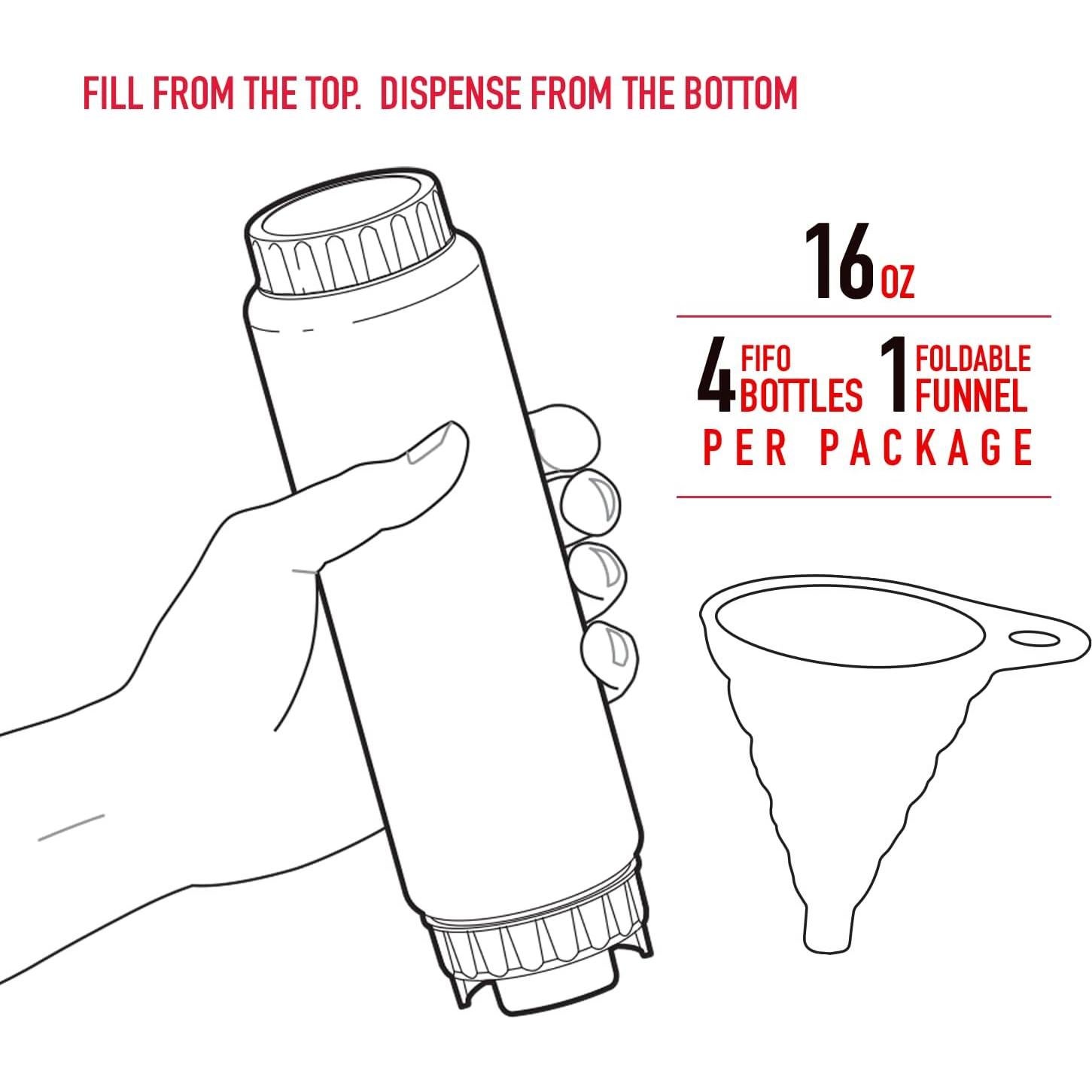 Botellas Squeeze FIFO Rockland Guard 16 oz Verde (4 Pzas)