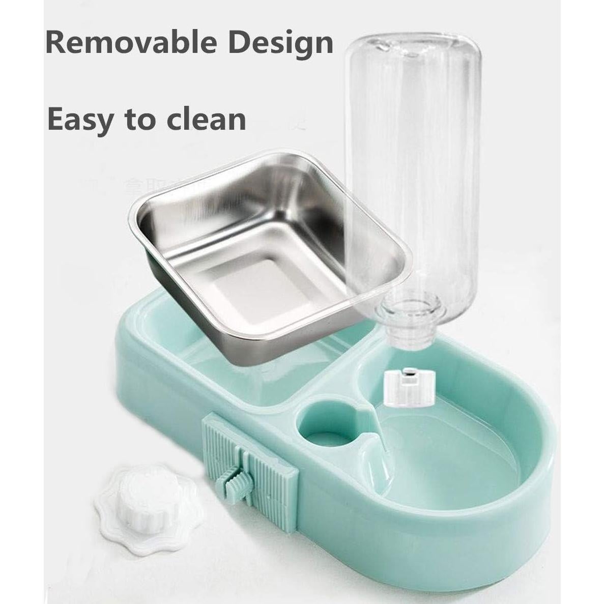 Soporte Doble Tazón Acero Inoxidable Utaomld Azul 26,5cm