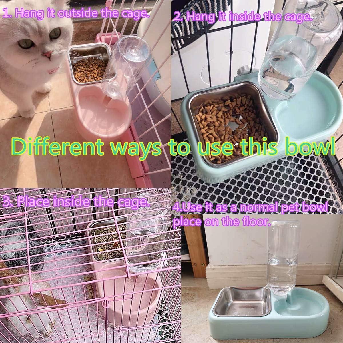 Soporte Doble Tazón Acero Inoxidable Utaomld Azul 26,5cm