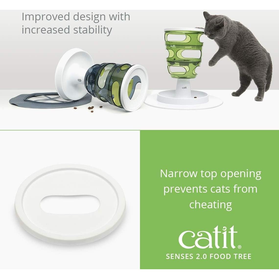Alimentador Lento Catit Senses 2.0 Verde para Gatos