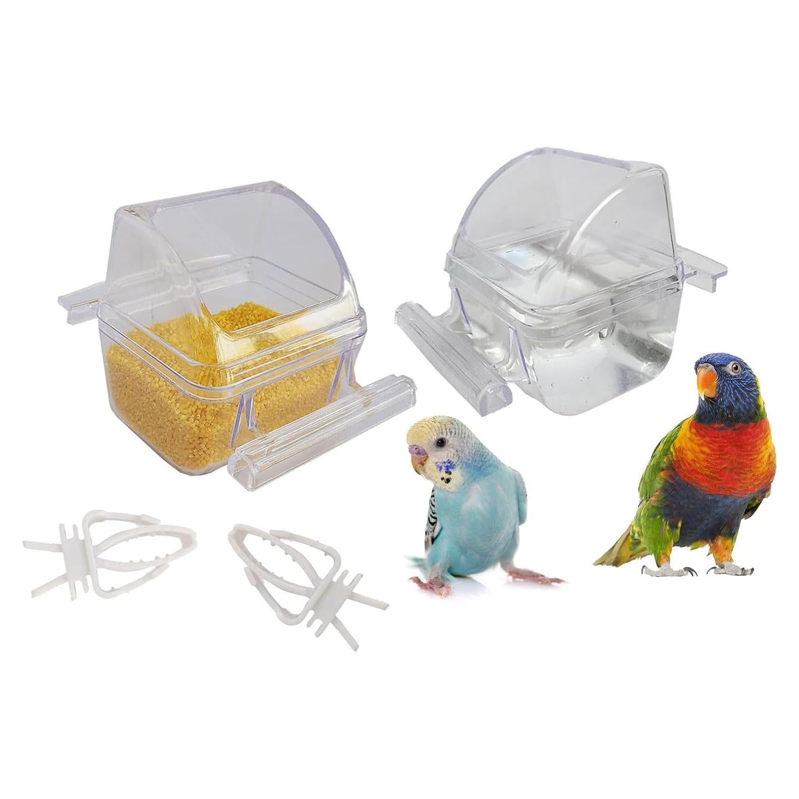 Paquete 2 Comederos Aves ORIBUKI con Tapa 8,23 cm