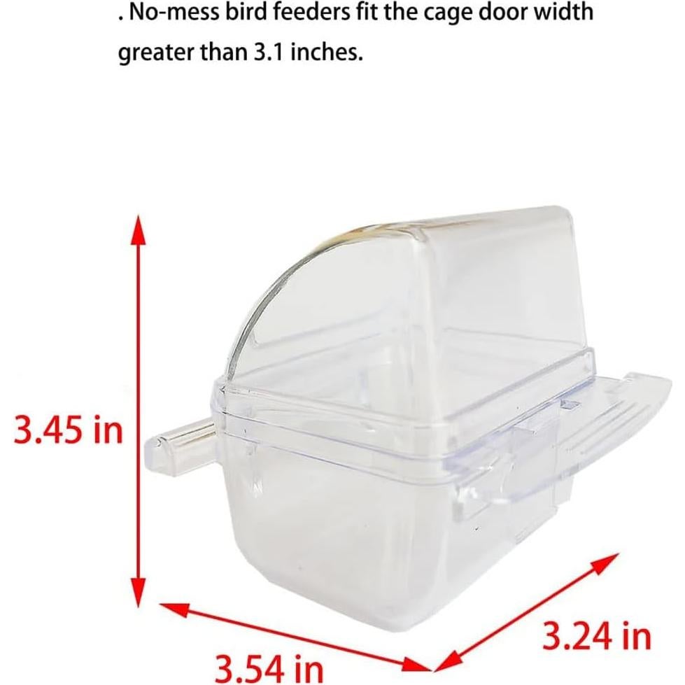 Paquete 2 Comederos Aves ORIBUKI con Tapa 8,23 cm