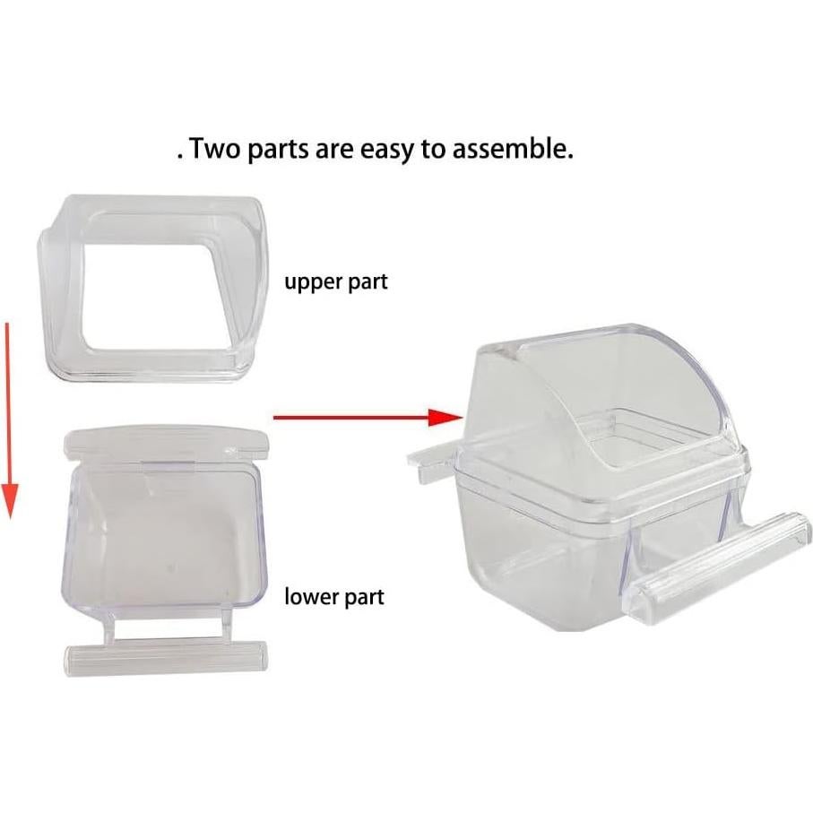 Paquete 2 Comederos Aves ORIBUKI con Tapa 8,23 cm