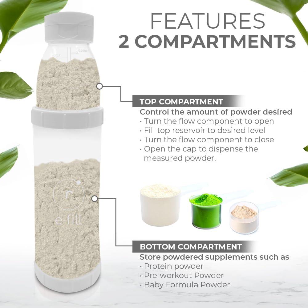 Contenedor de Polvo Re-Fill Sensible Creations 2 Compartimentos