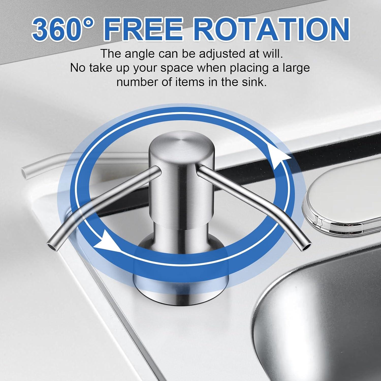 Dispensador de Jabón SonTiy Acero Inoxidable 17 oz 119 cm