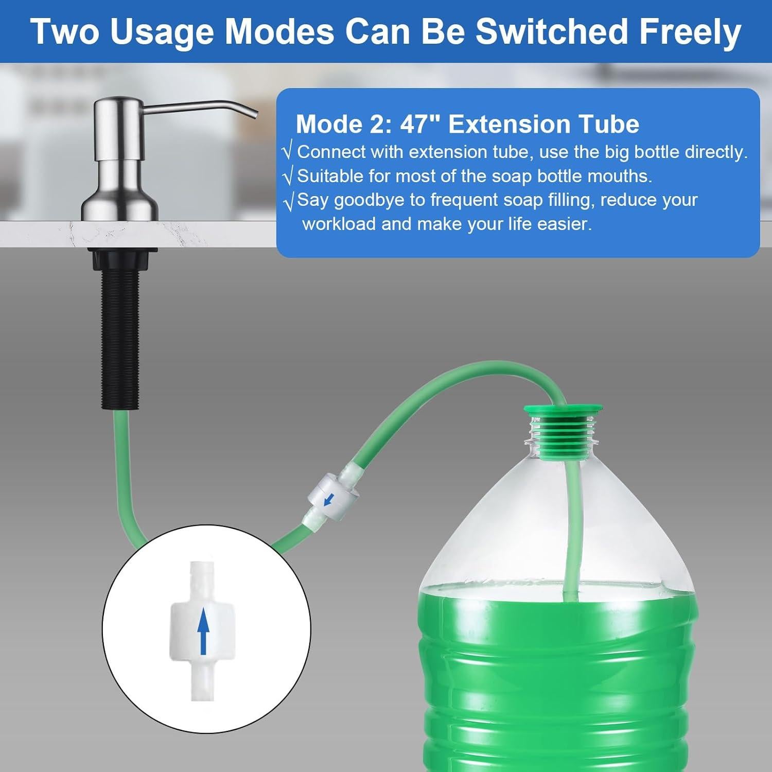 Dispensador de Jabón SonTiy Acero Inoxidable 17 oz 119 cm