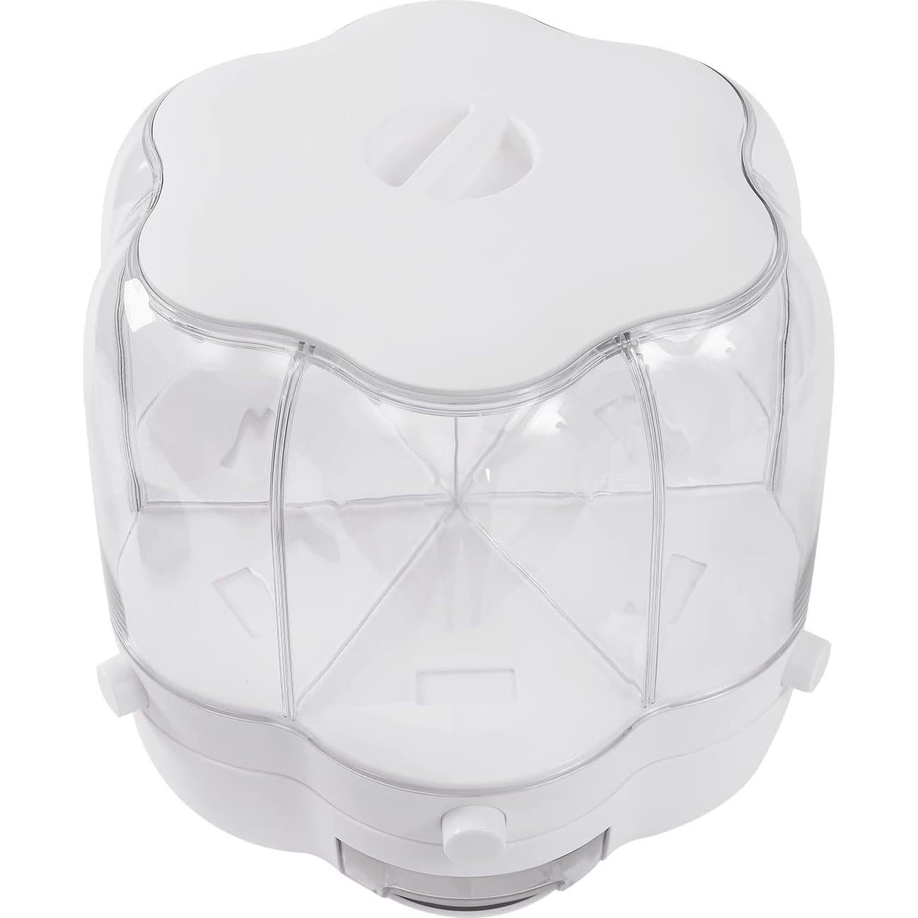 Dispensador de Alimentos 6 Compartimentos 12.5kg Blanco