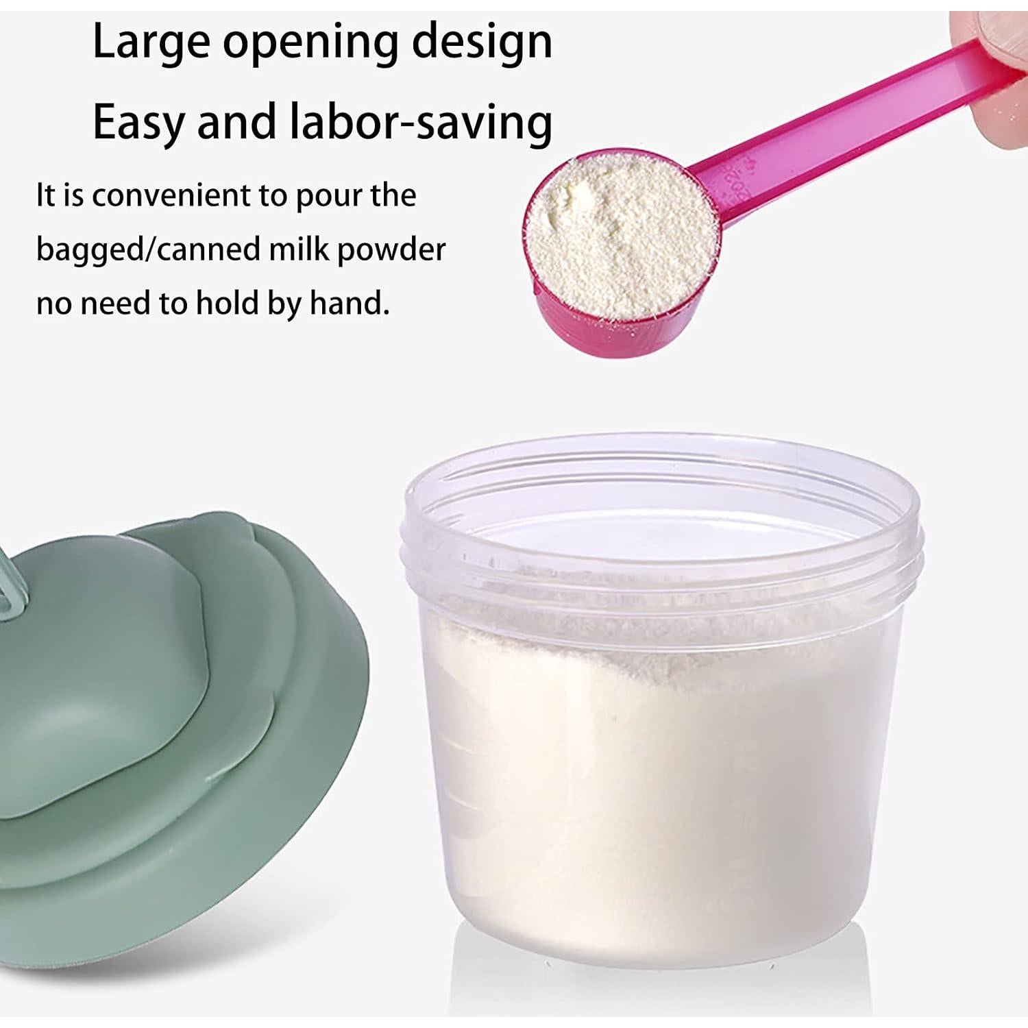 Dispensador de Fórmula para Bebés 4 Capas Libre de BPA