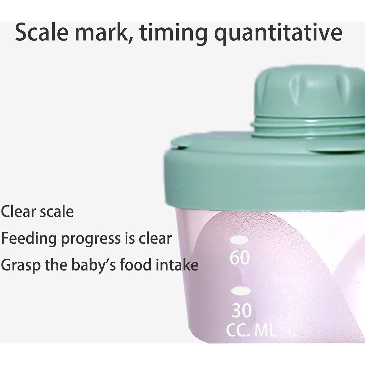 Dispensador de Fórmula para Bebés 4 Capas Libre de BPA