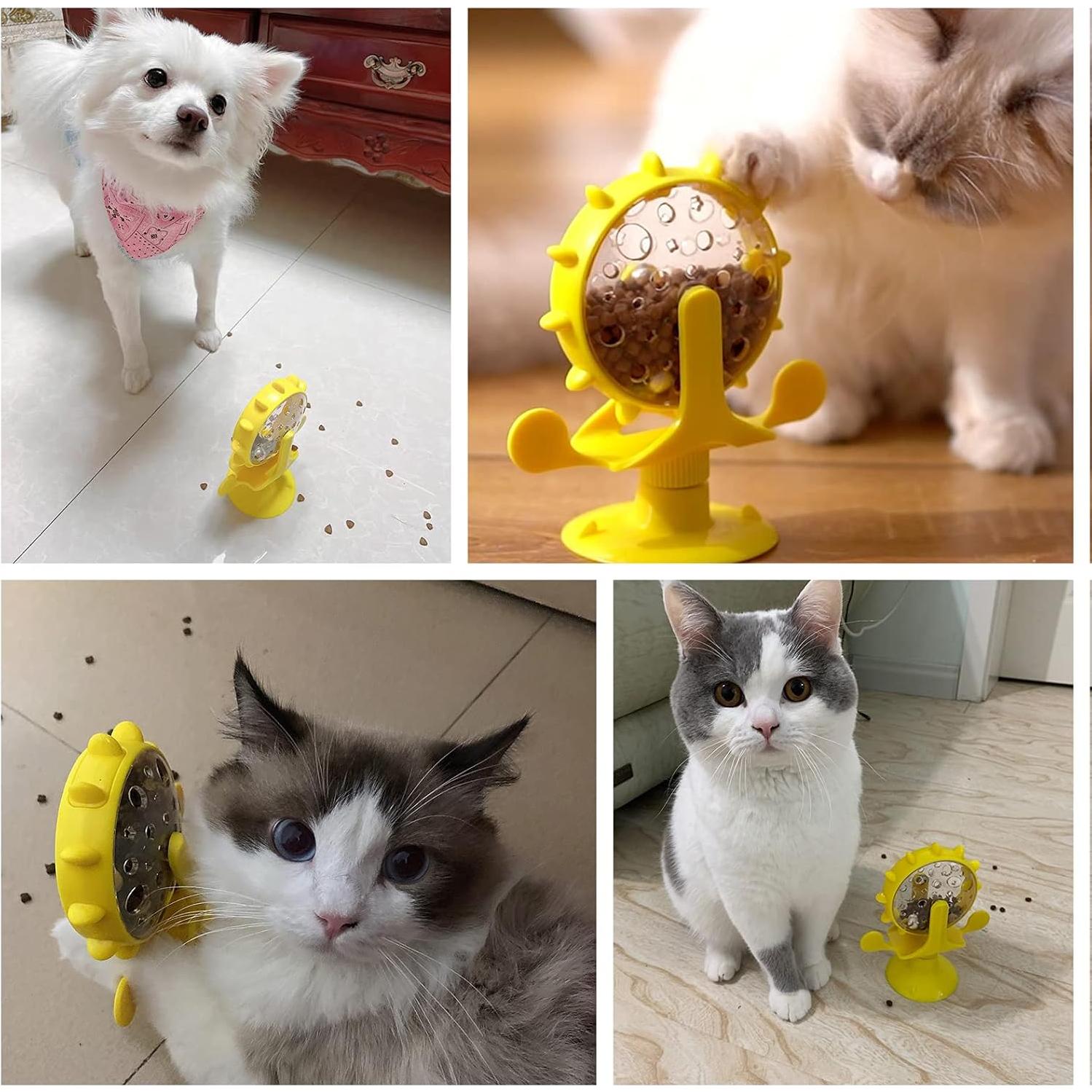 Dispensador de golosinas para gatos OwnLifeYF molino 360°