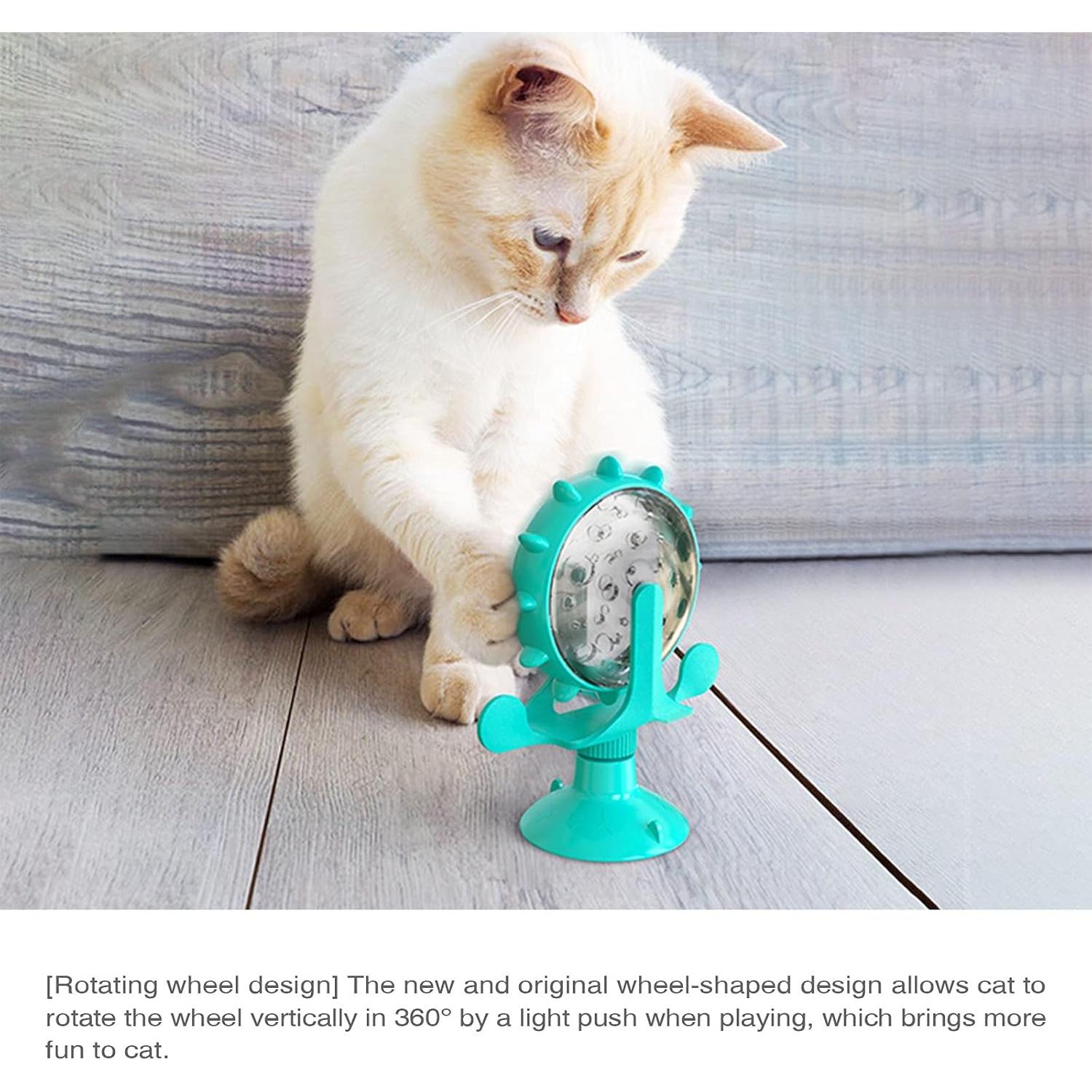 Dispensador de golosinas para gatos OwnLifeYF molino 360°