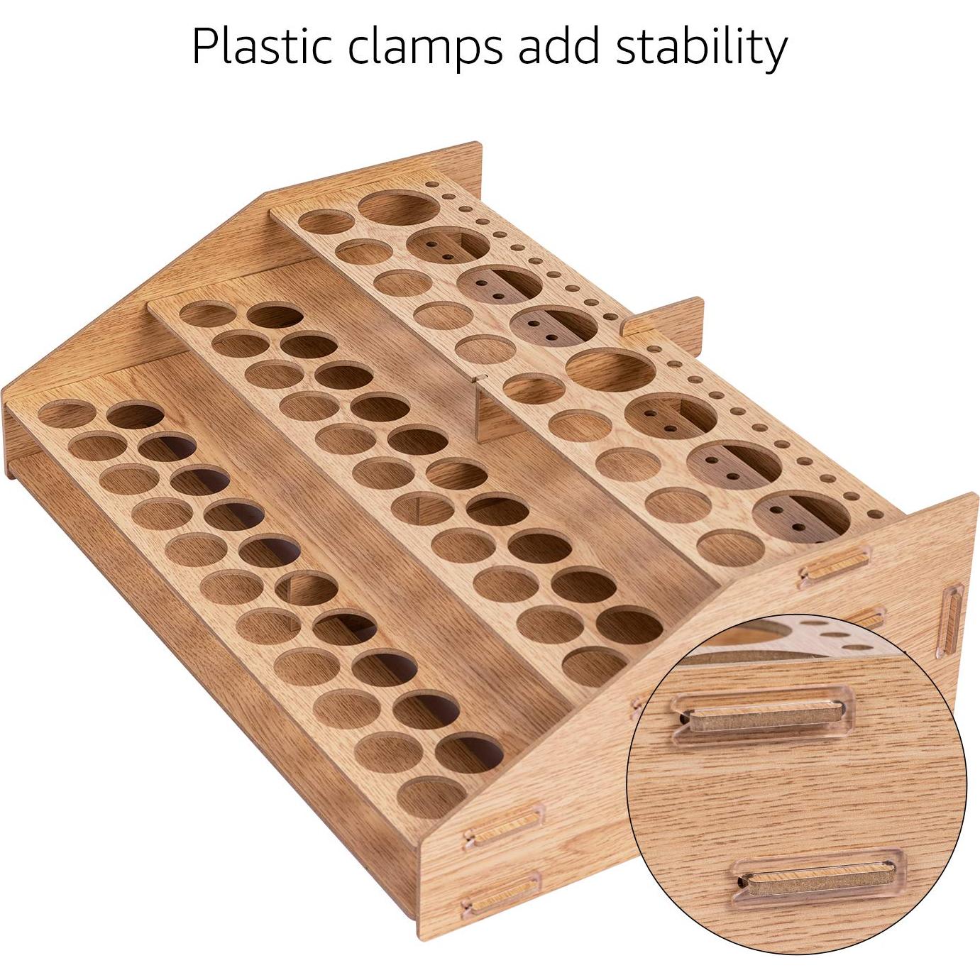 Organizador de Pintura Amazon Basics 60 Botellas 22 Pinceles