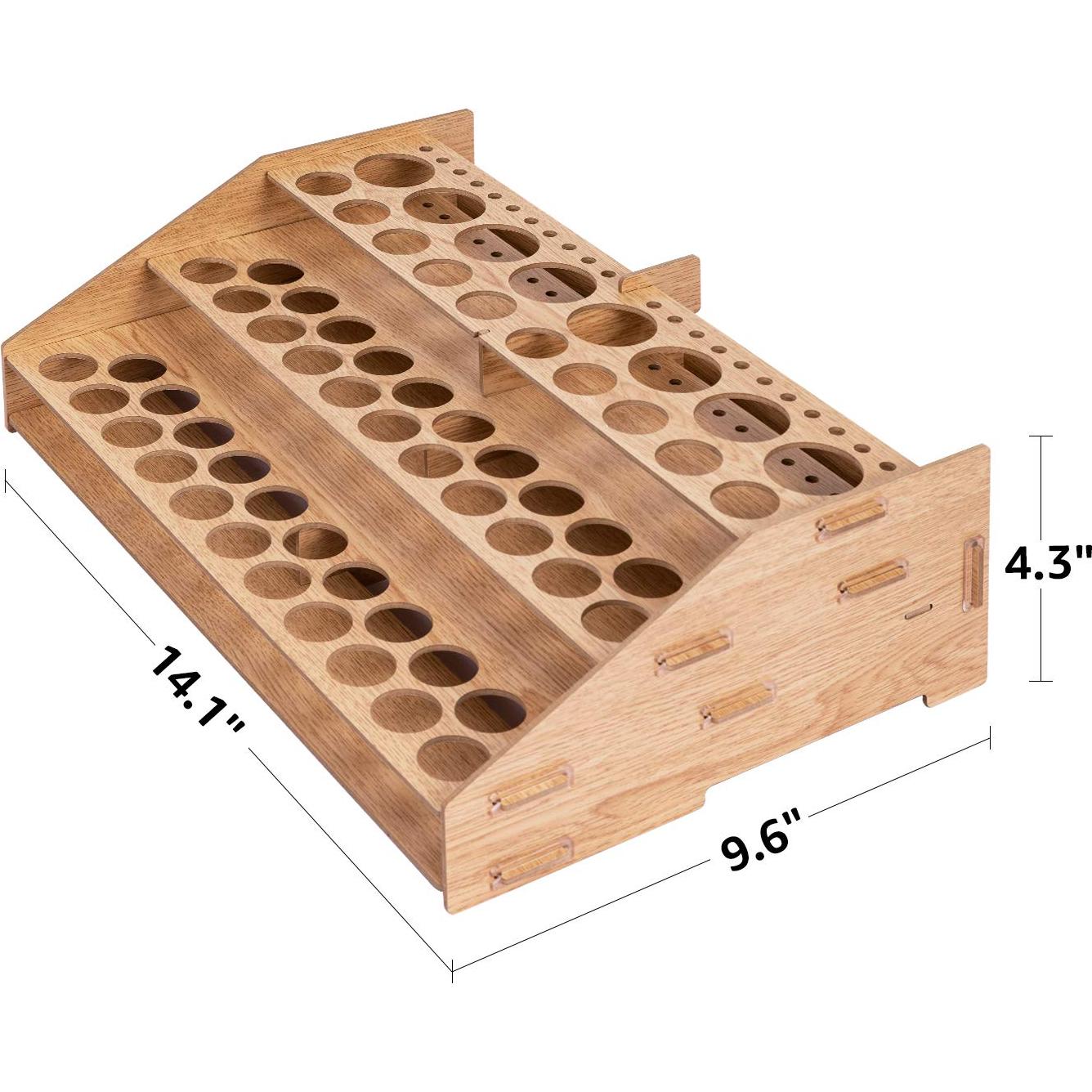 Organizador de Pintura Amazon Basics 60 Botellas 22 Pinceles
