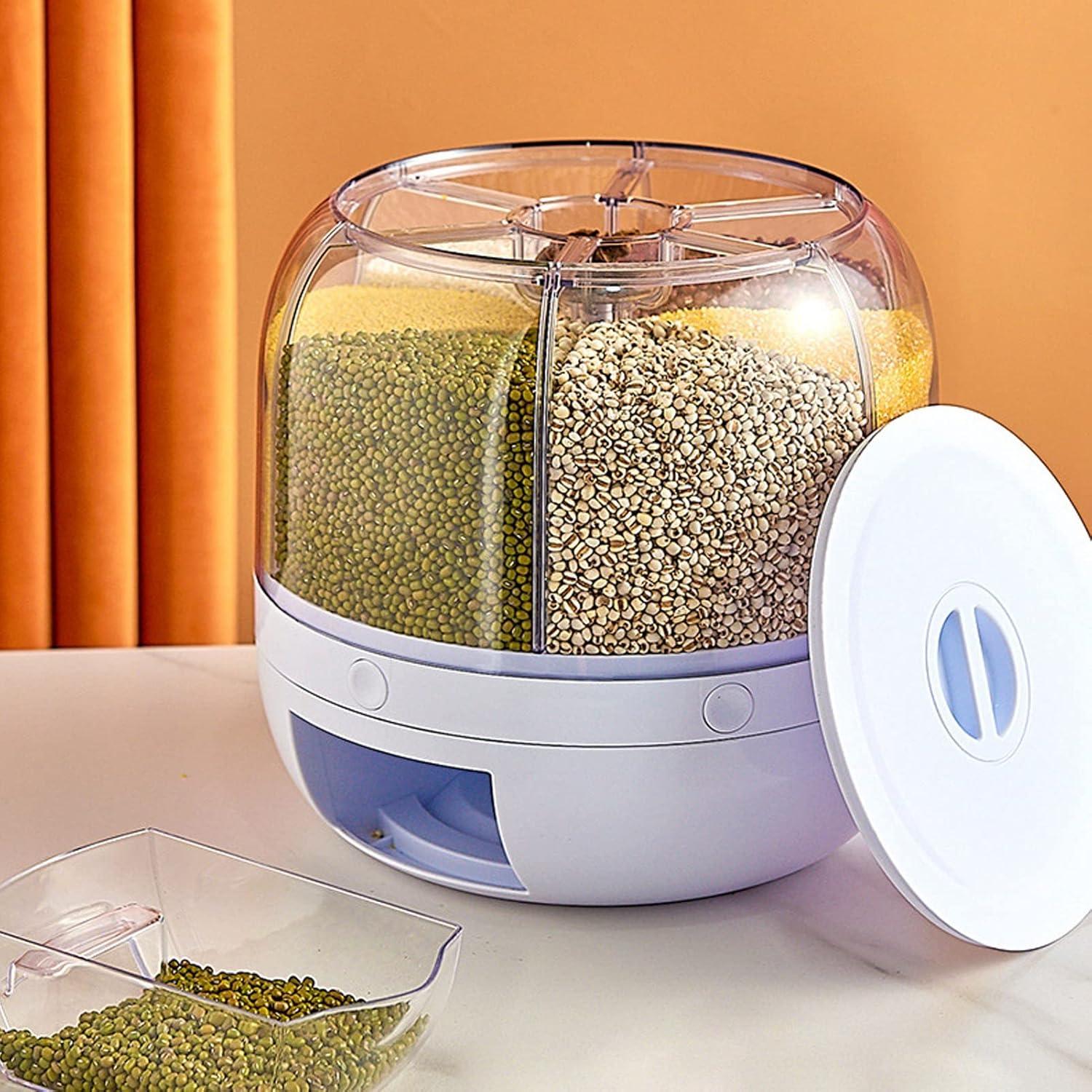 Dispensador de Alimentos Secos Gazaar 10kg 6 Compartimentos