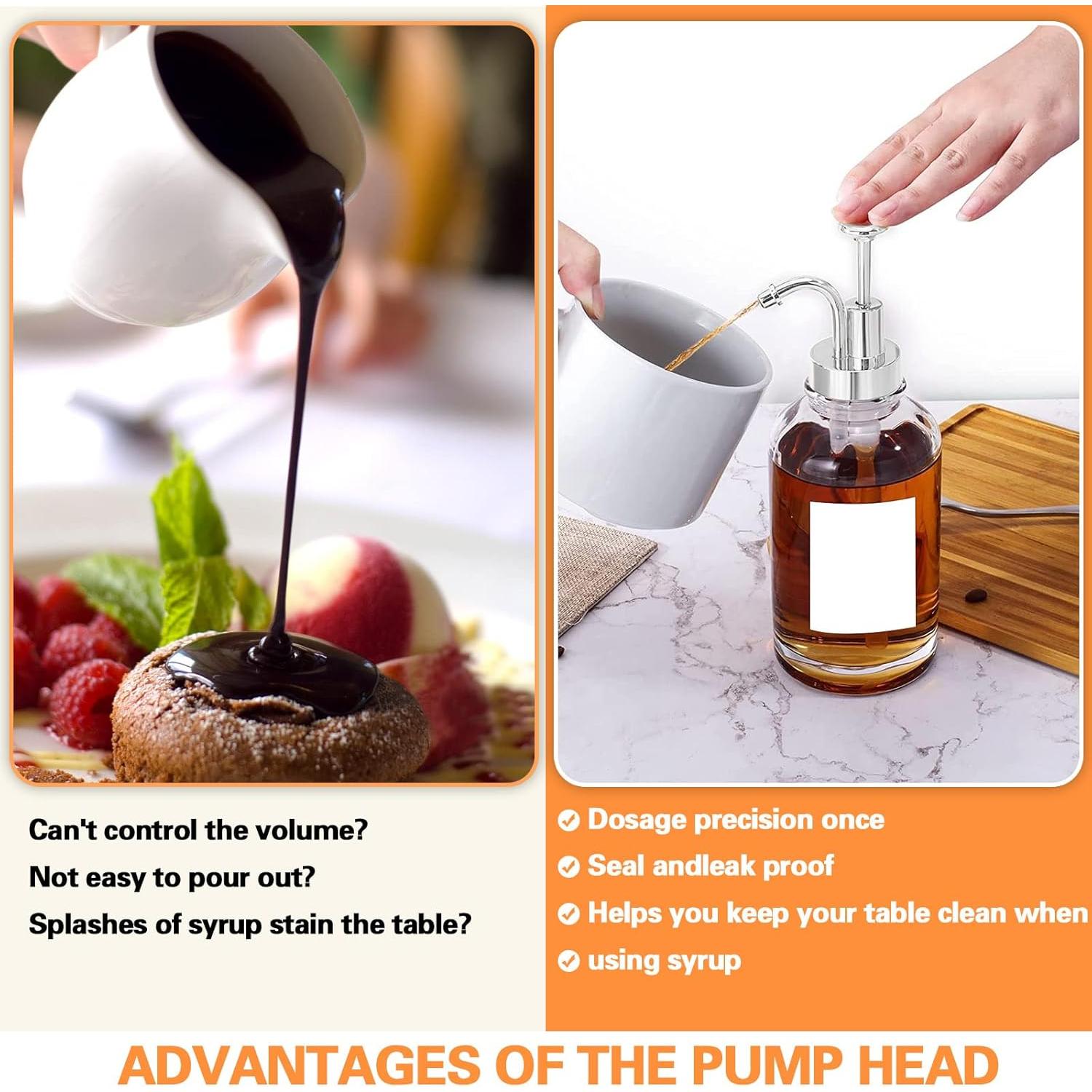 Dispensador de jarabe de café BangBoom 4 piezas 20.32 cm