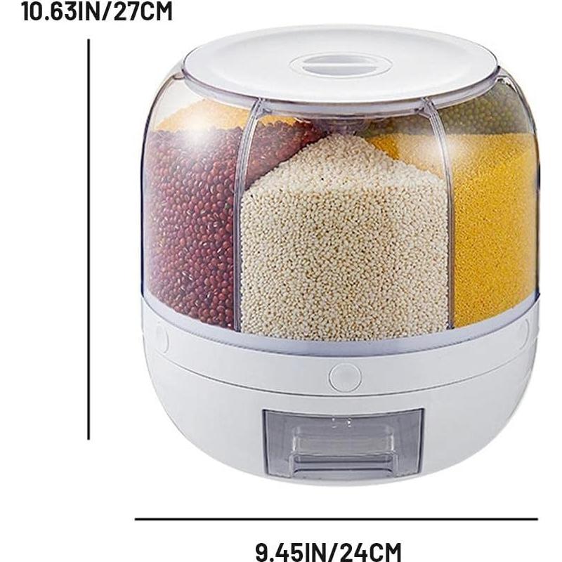 Contenedor de Almacenamiento de Granos 12L Organizador Cocina