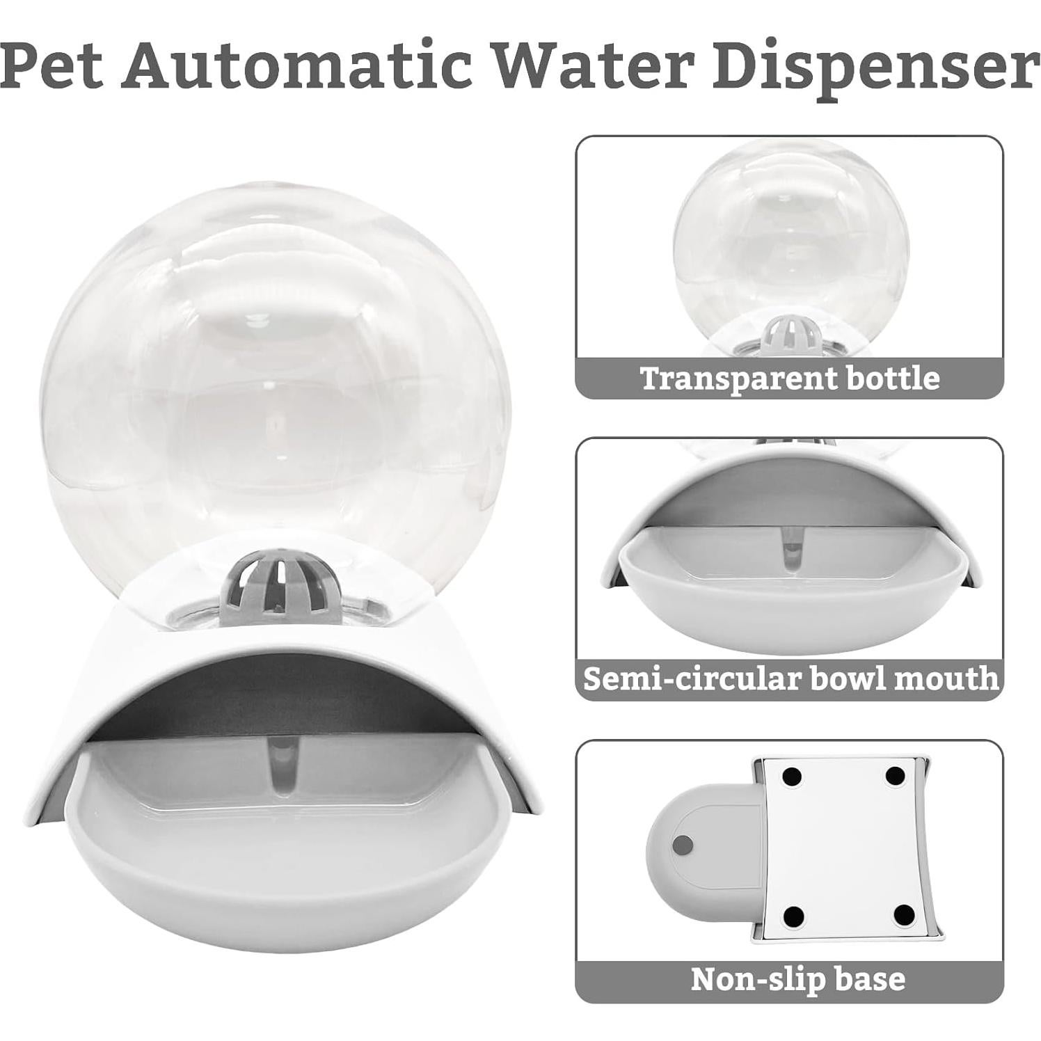 Dispensador de Agua Automático Hamiledyi 2.8L para Mascotas