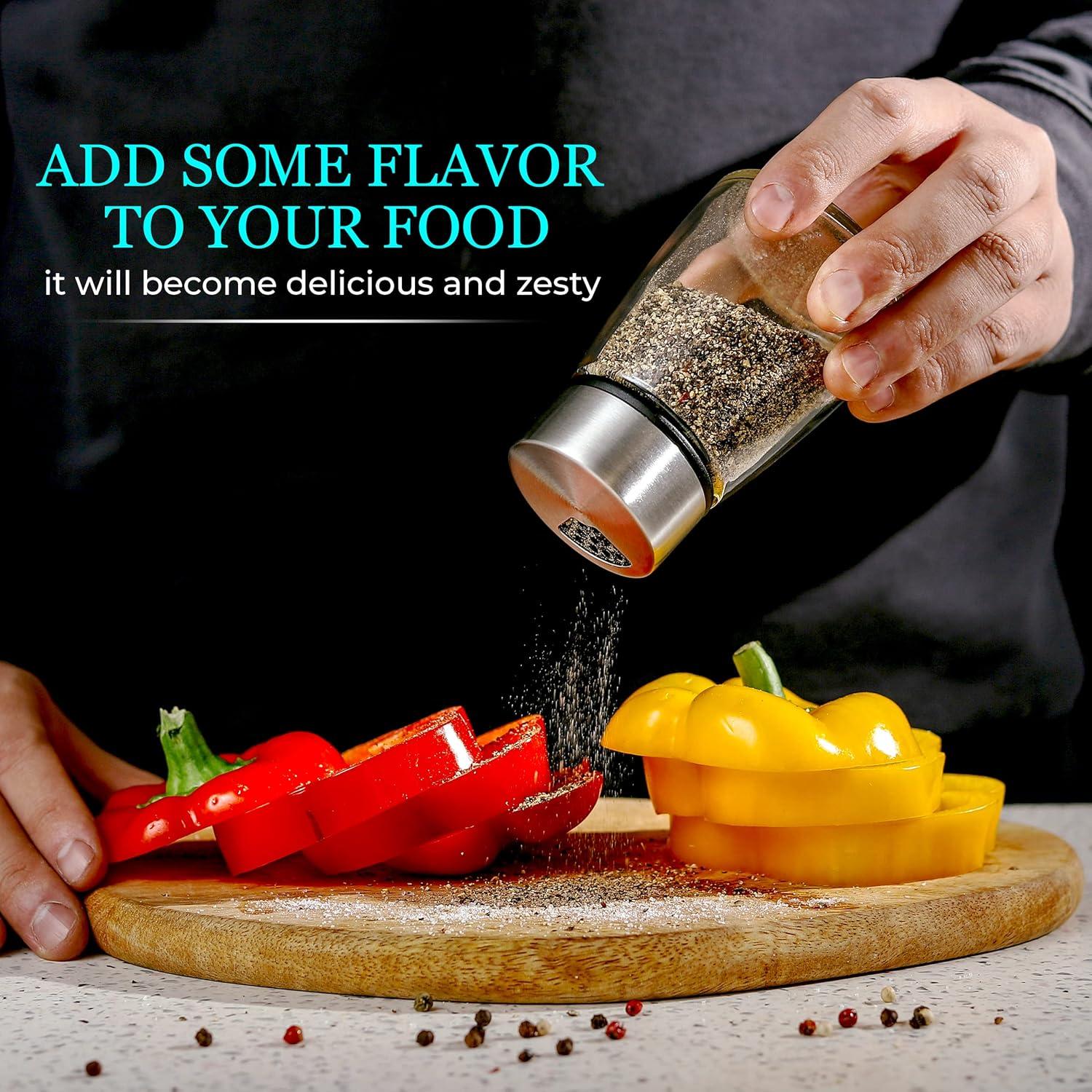 Juego de Salero y Pimentero Kitchen-GO Acero Inoxidable 118ml