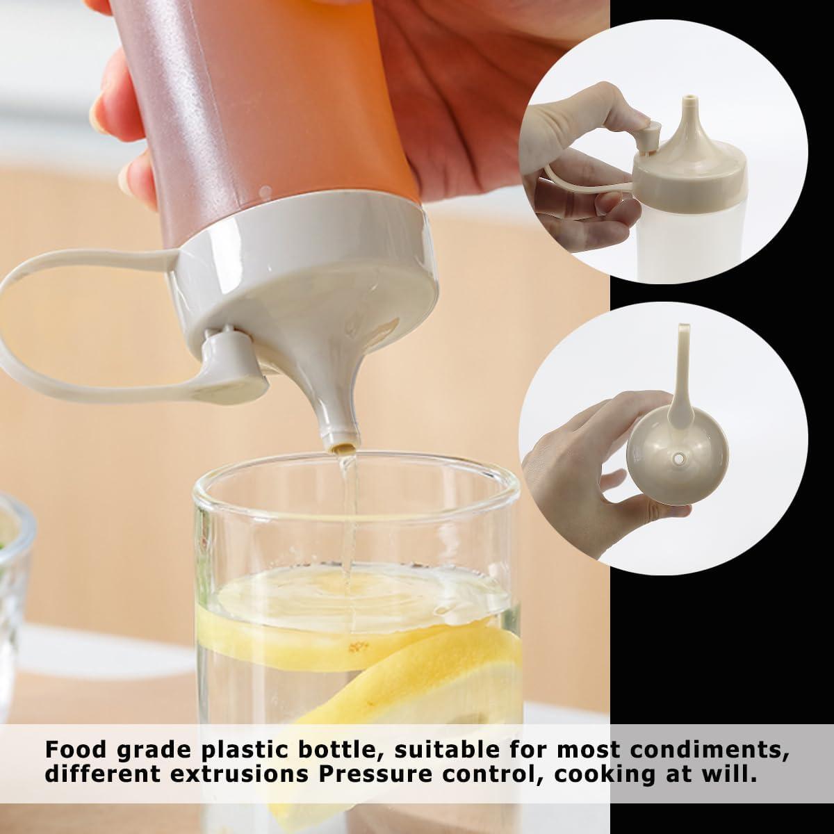 Botellas de Silicona para Salsas DOERDO 350ml 3 Piezas