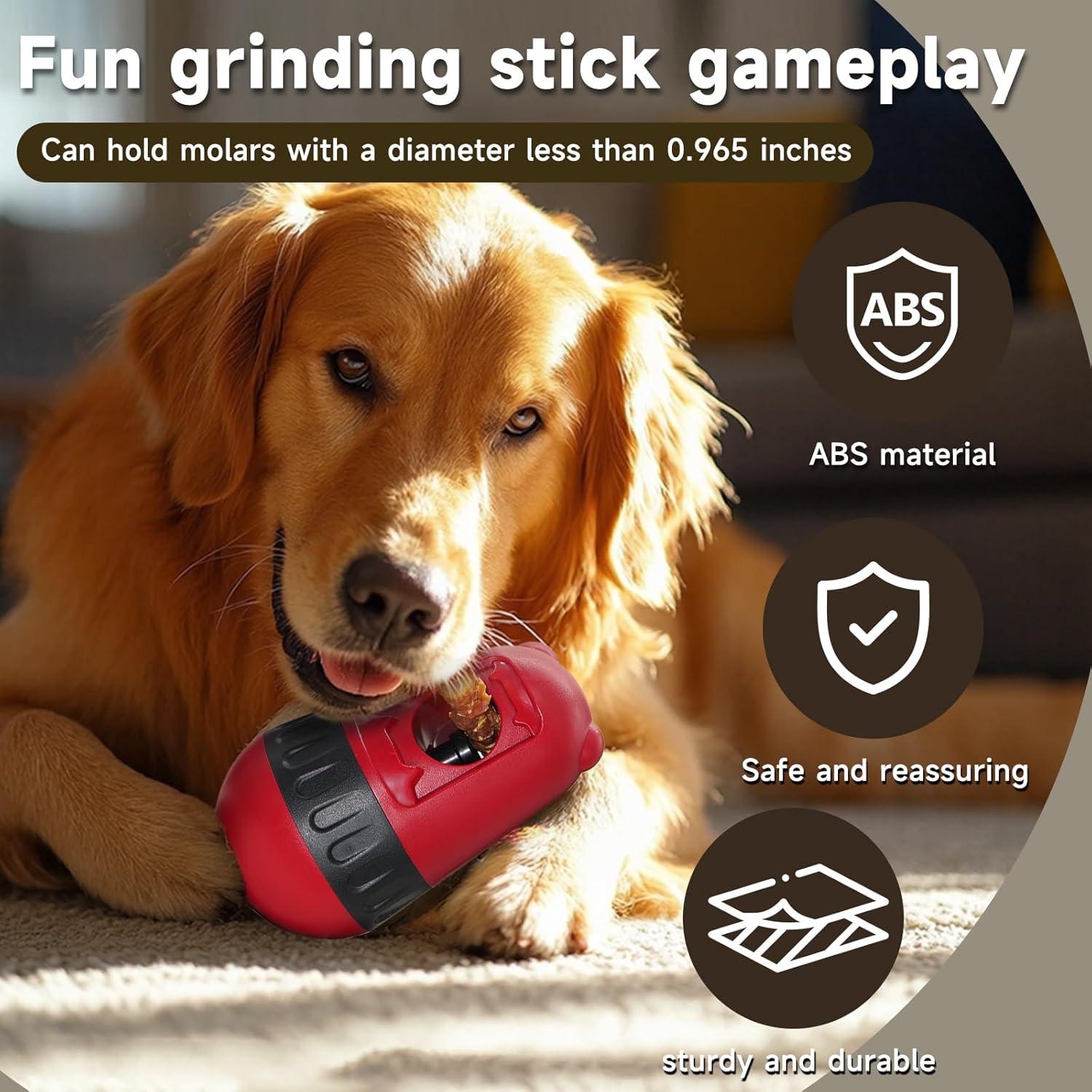 Dispensador de Comida Interactivo GCZSLP para Perros Rojo