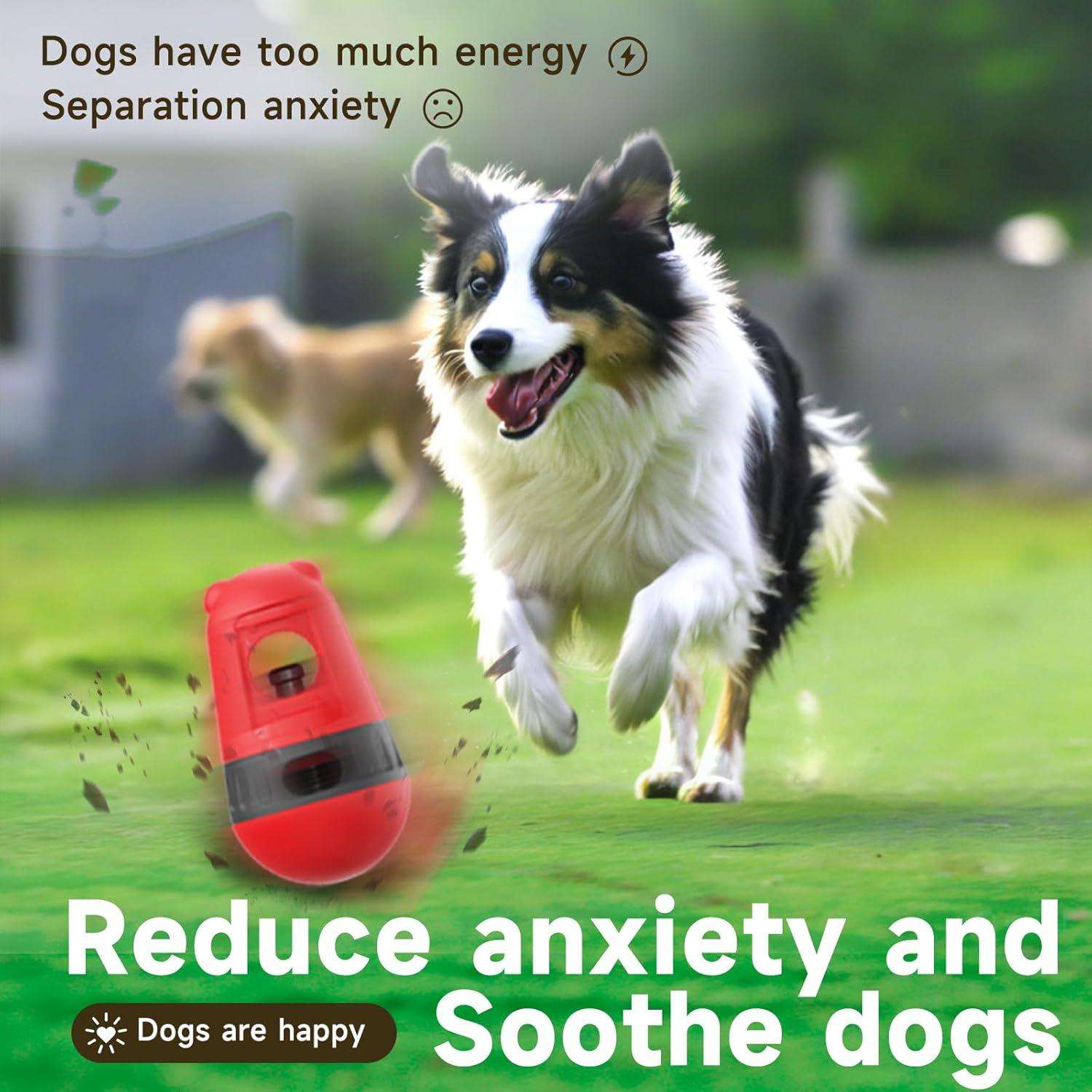 Dispensador de Comida Interactivo GCZSLP para Perros Rojo