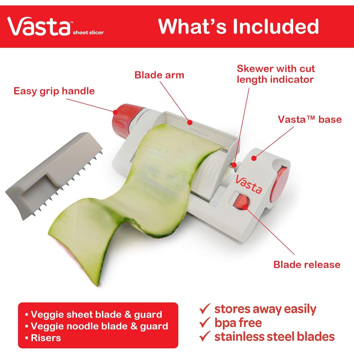 Cortador de Hojas de Verduras y Frutas Allstar 2 Accesorios