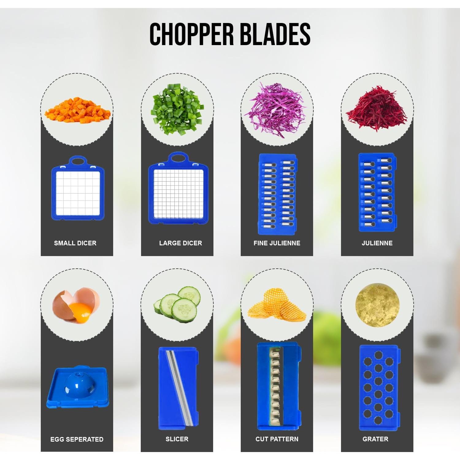 Cortador de Verduras 16 en 1 YOFEY1 Mandolina Profesional