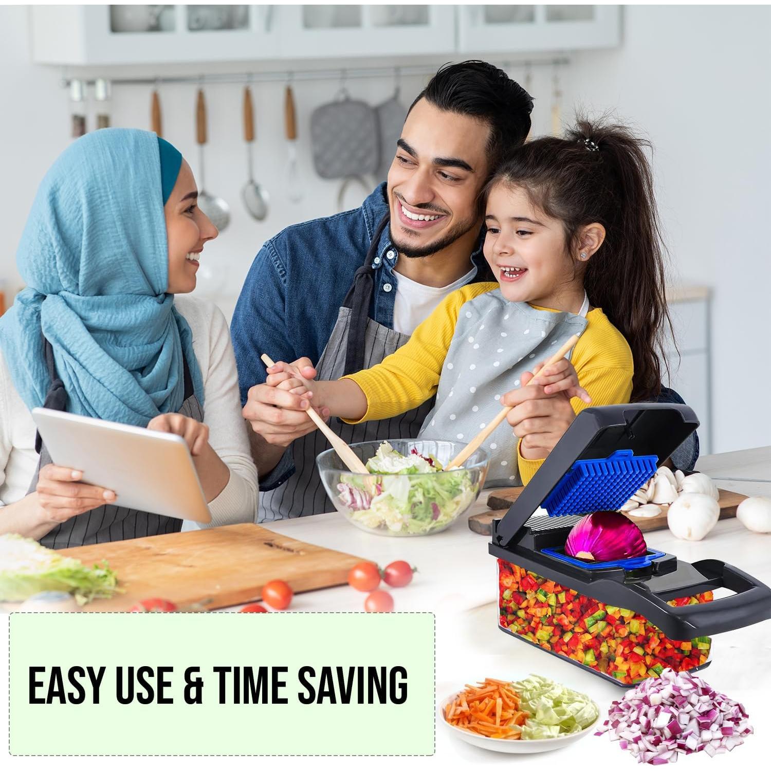 Cortador de Verduras 16 en 1 YOFEY1 Mandolina Profesional