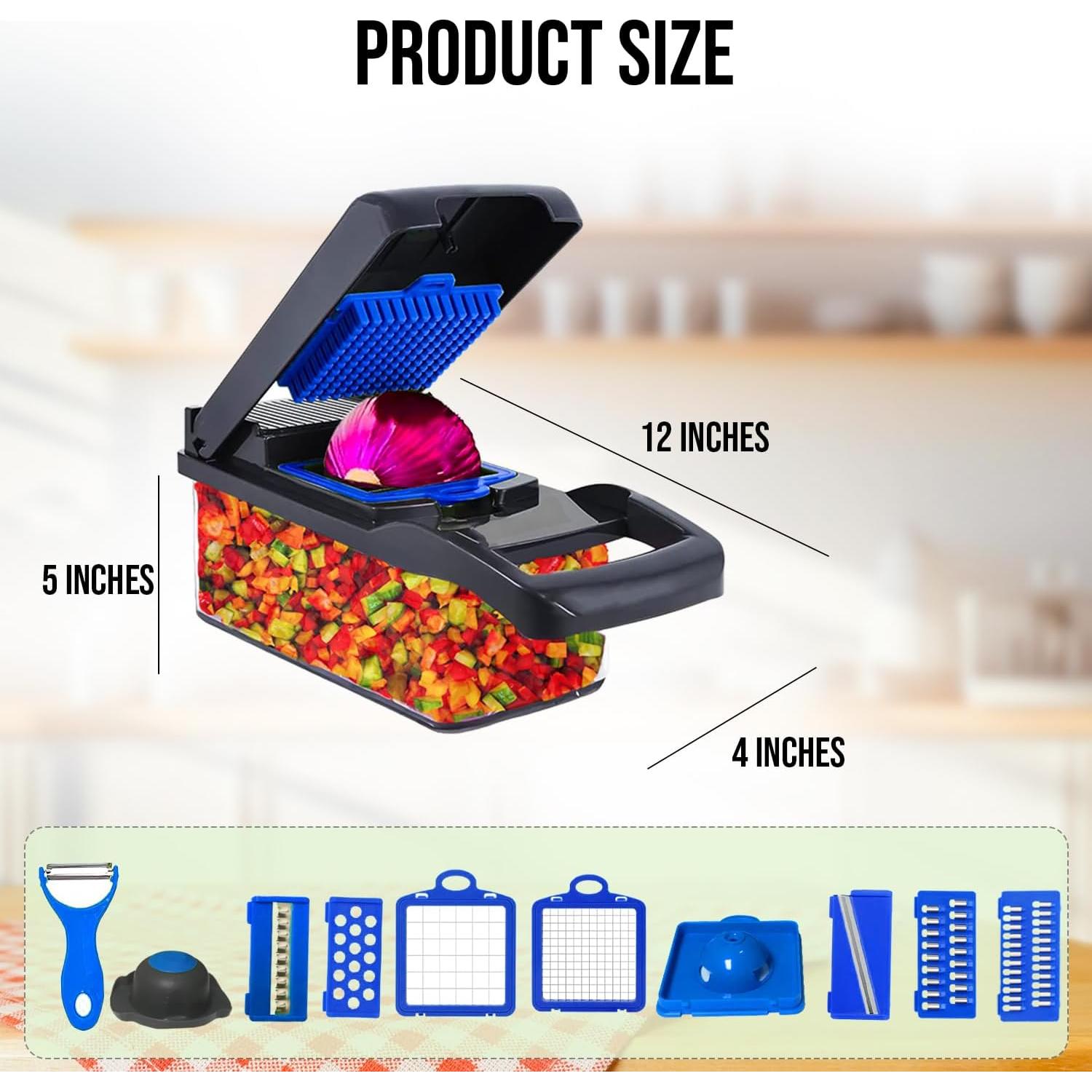 Cortador de Verduras 16 en 1 YOFEY1 Mandolina Profesional