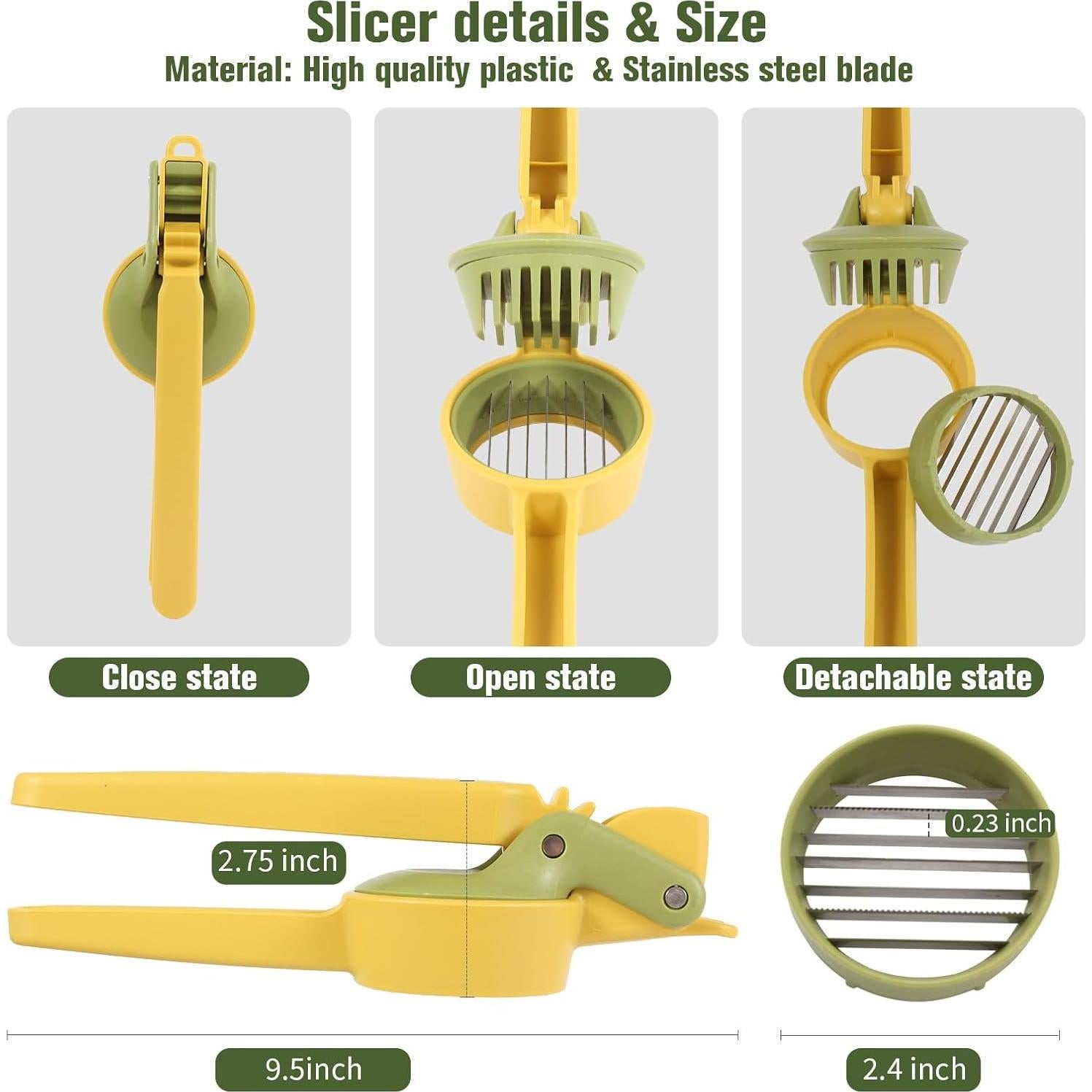 Cortador de Frutas y Verduras Dokpod de Acero Inoxidable 24.1 cm