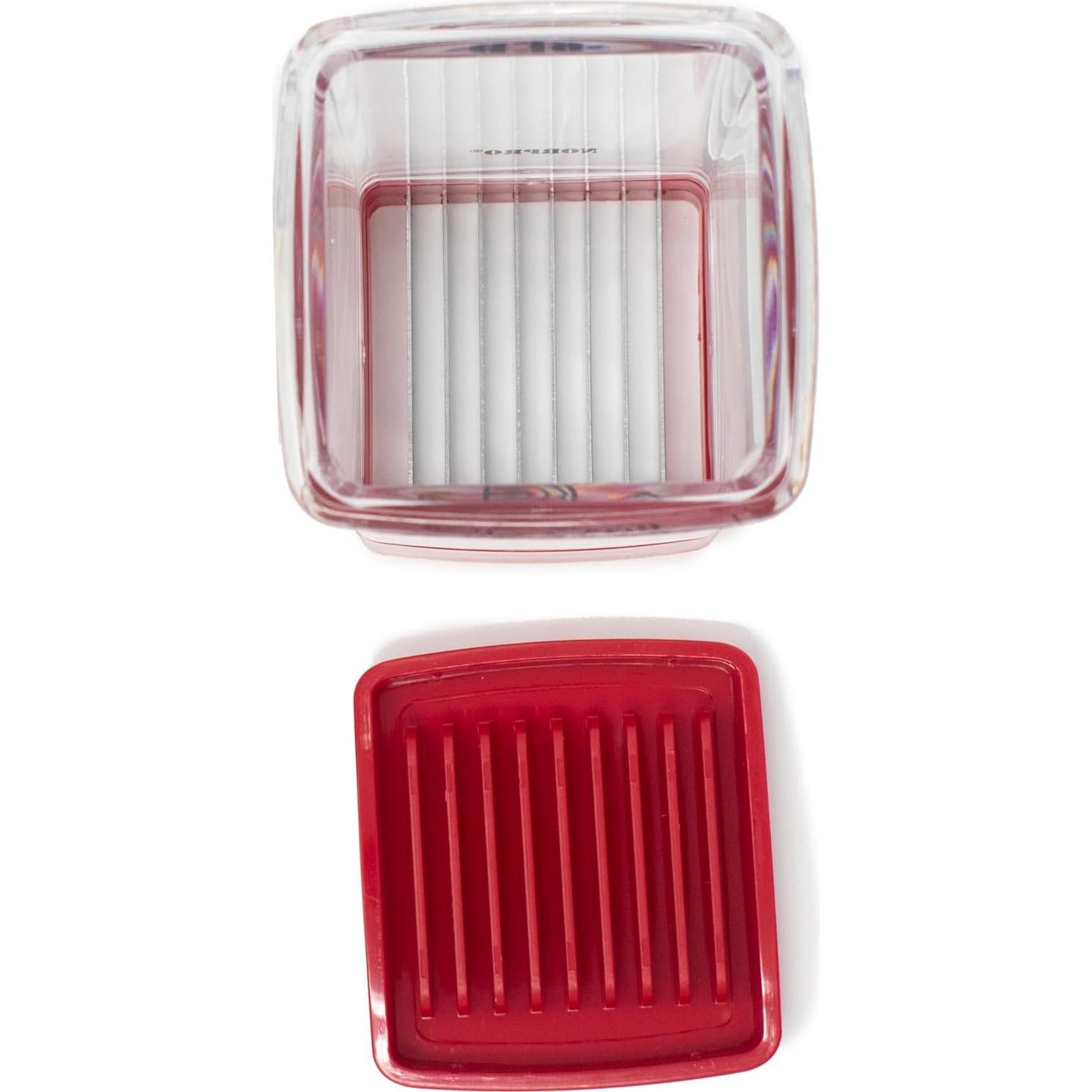 Cortador Rápido Norpro 8 Cuchillas Acero Inoxidable Rojo