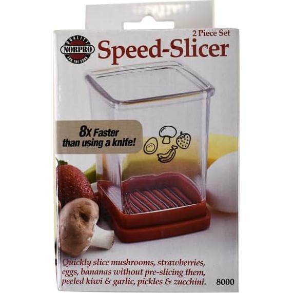 Cortador Rápido Norpro 8 Cuchillas Acero Inoxidable Rojo