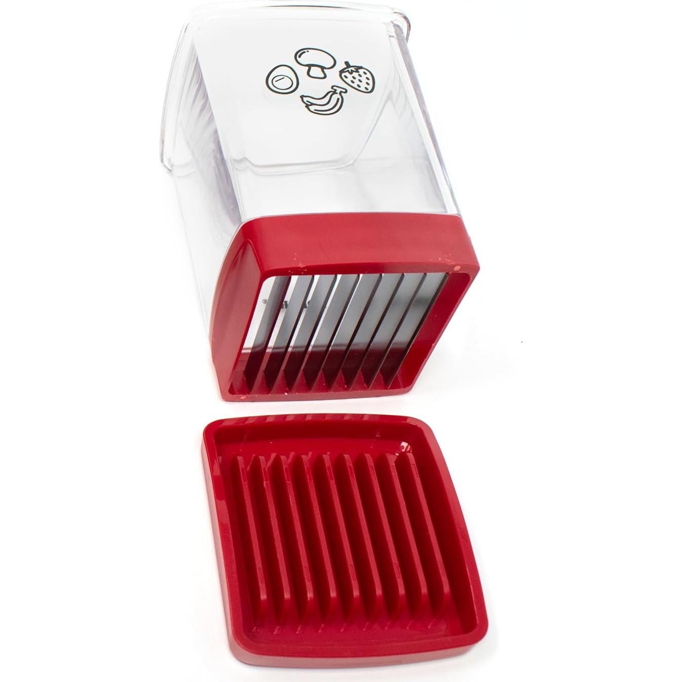 Cortador Rápido Norpro 8 Cuchillas Acero Inoxidable Rojo