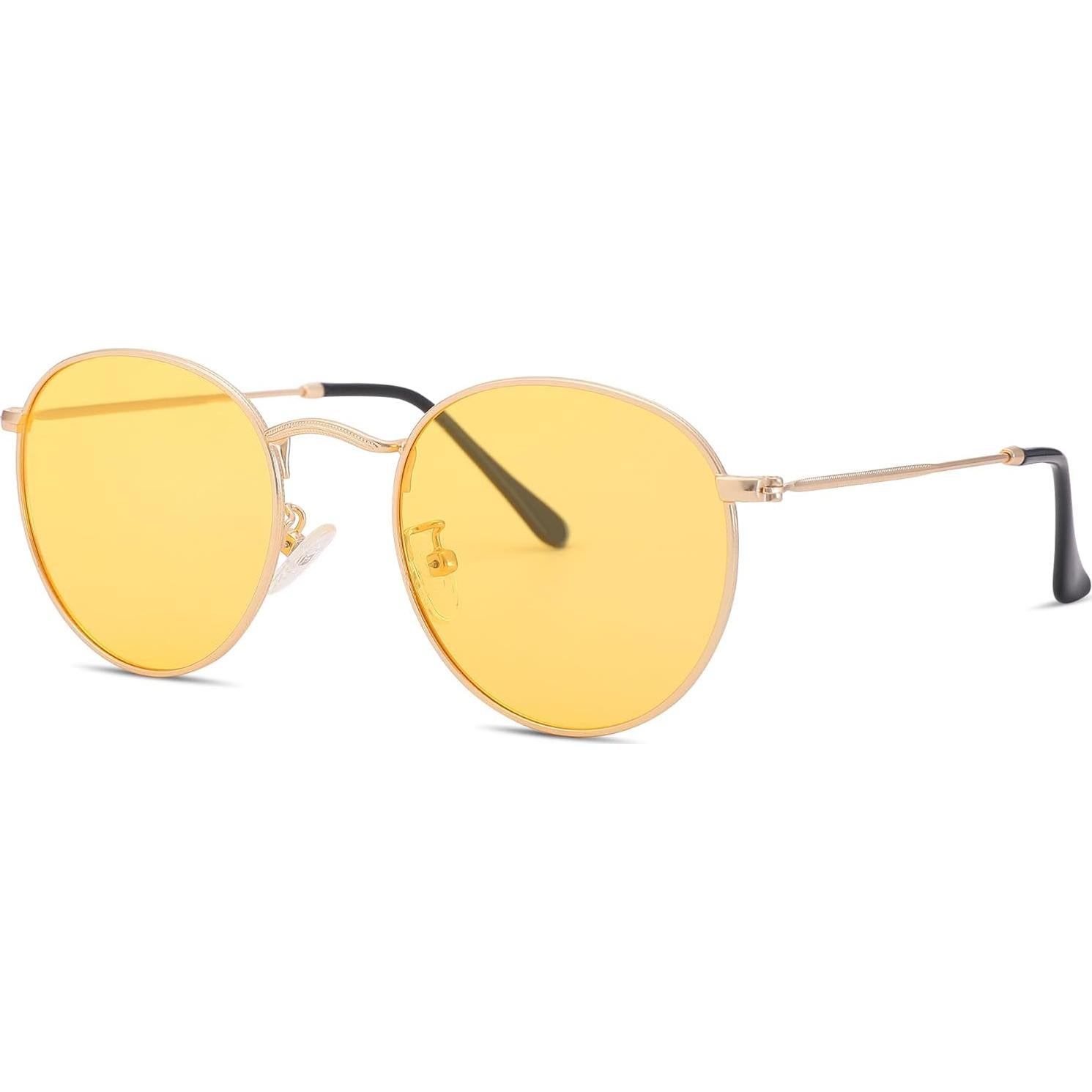 Gafas de Sol Redondas Pro Acme Polarizadas 50mm Doradas