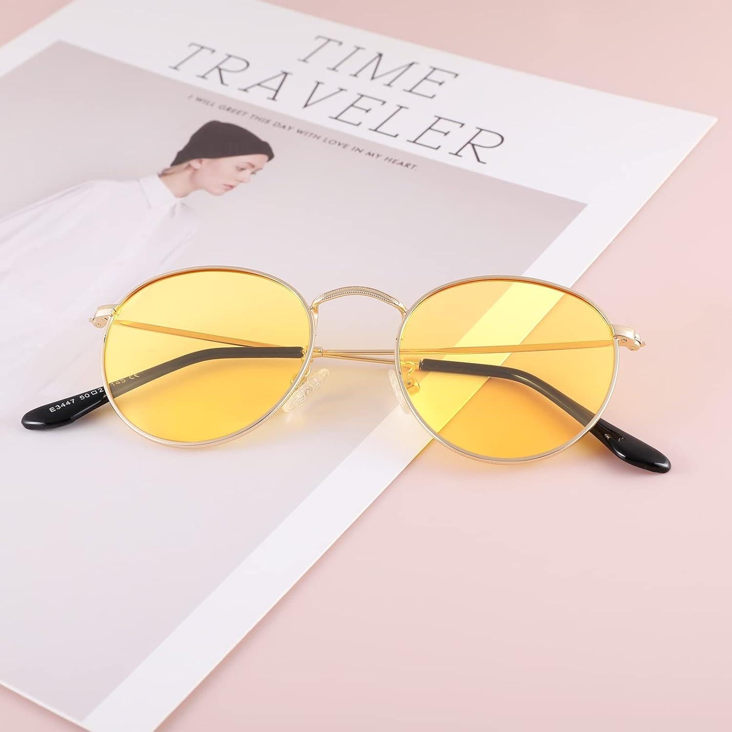 Gafas de Sol Redondas Pro Acme Polarizadas 50mm Doradas