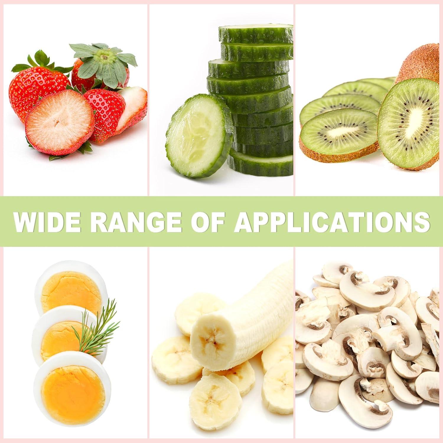 Cortador de Frutas YOIYINI 2 Pcs Acero Inoxidable Rojo