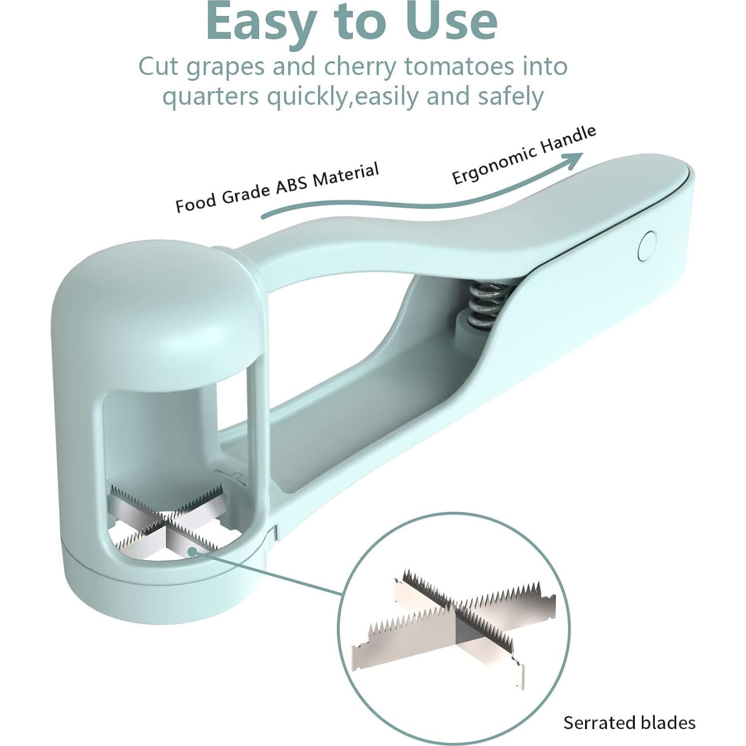 Cortador de Uvas WhiteRhino Acero Inoxidable Azul Claro