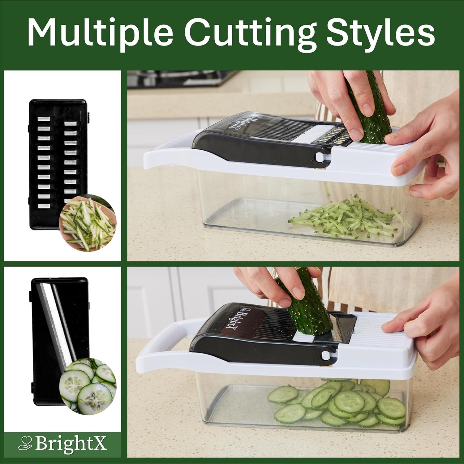 Cortador de Verduras Multifuncional BRIGHTX 26 en 1 con Contenedor