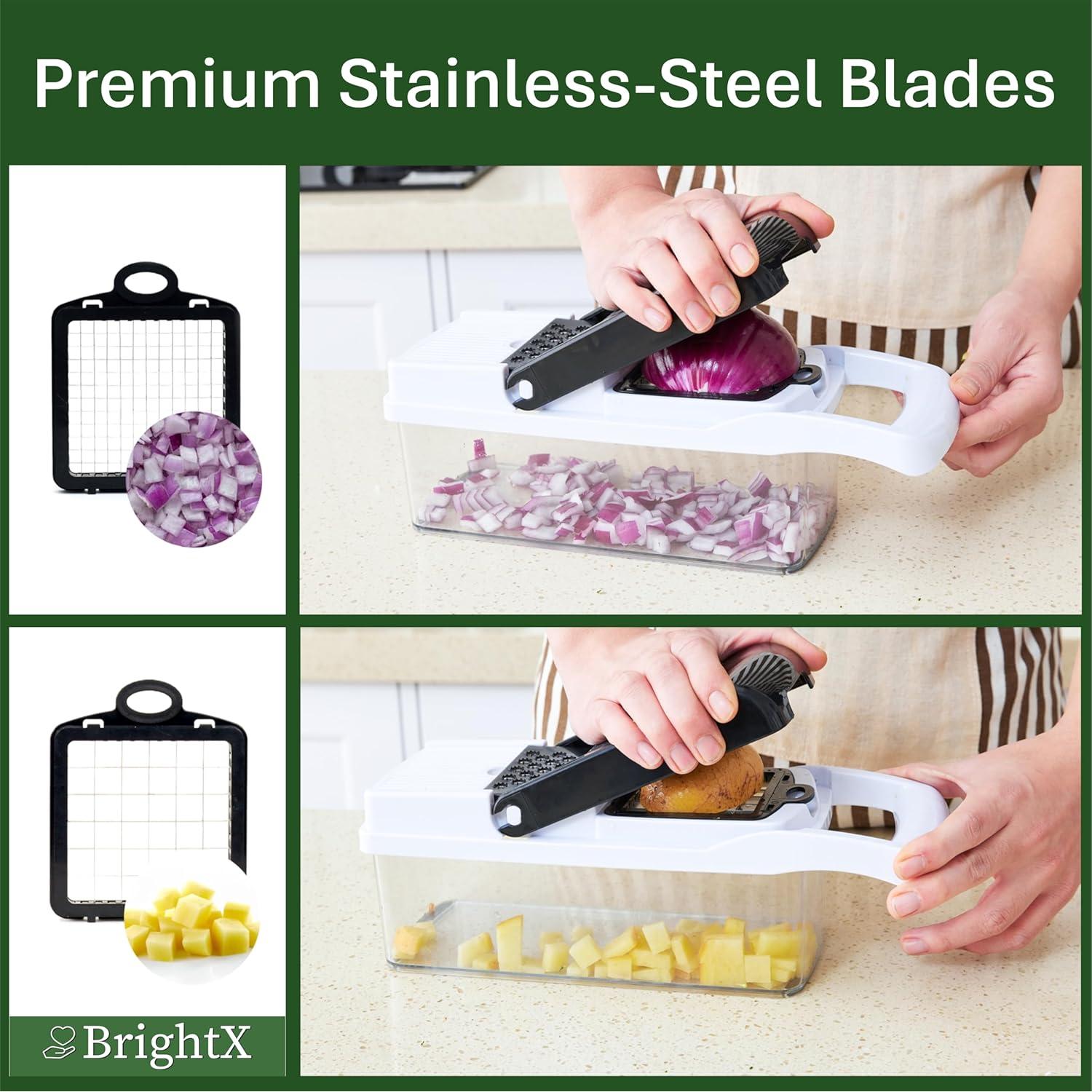 Cortador de Verduras Multifuncional BRIGHTX 26 en 1 con Contenedor