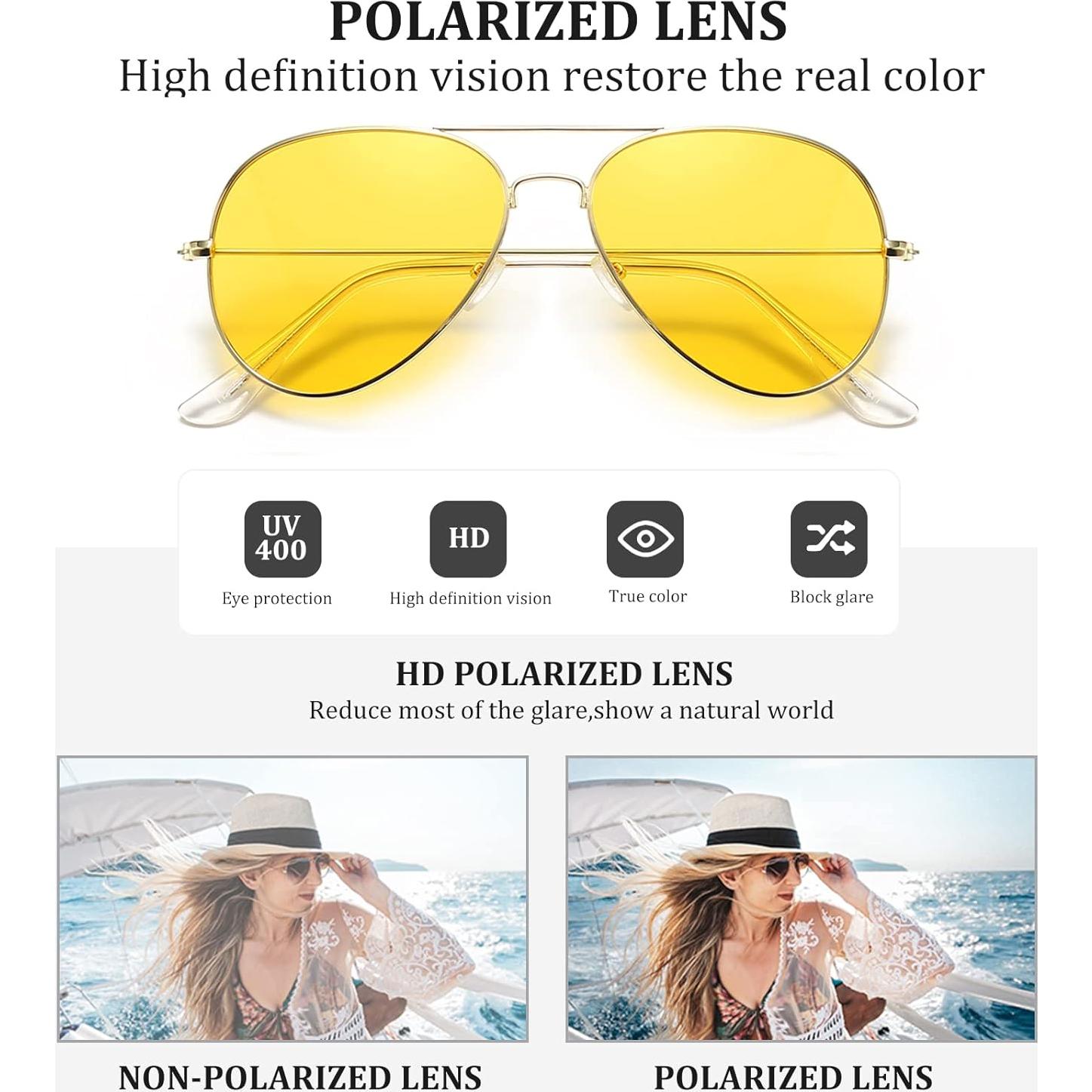 Gafas de sol Aviador Outray Polarizadas UV400 para Conducir