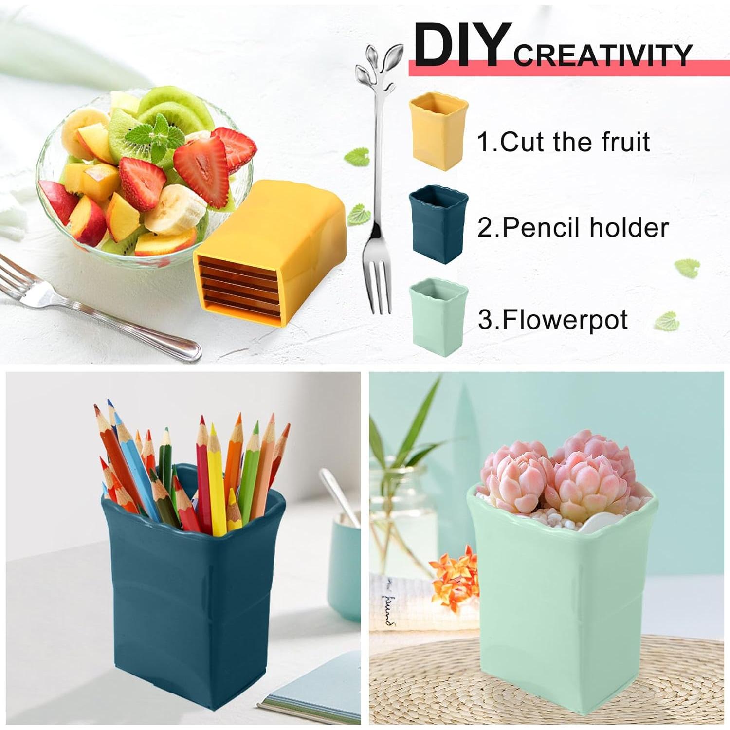 Kit Cortadores de Frutas Dokpod 3 Piezas + 2 Tenedores