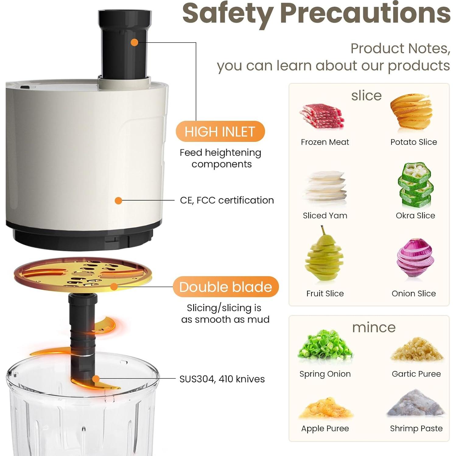 Cortador Eléctrico de Verduras NAJIESUN 4 en 1 Inalámbrico