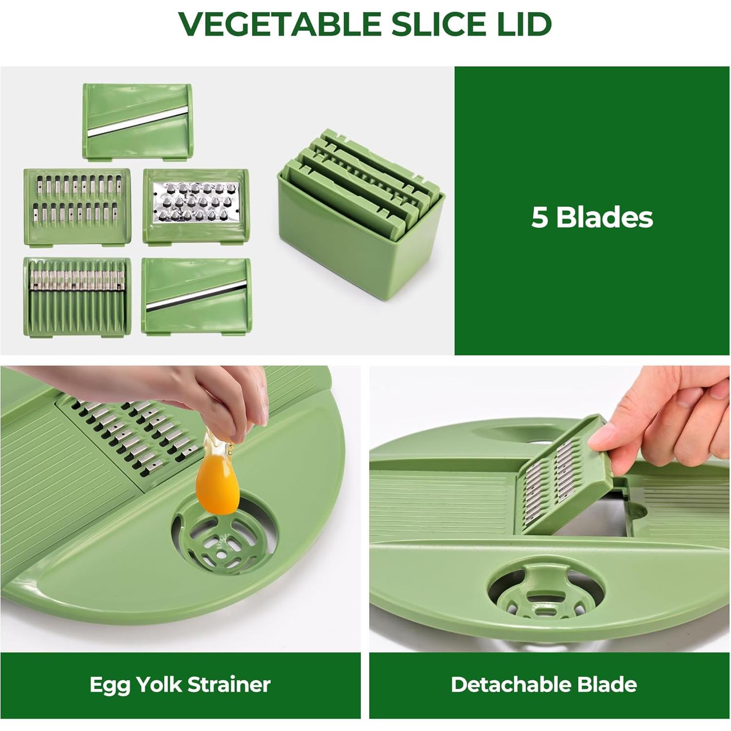 Escurridor de Ensalada SUSTEAS 4.5L con Colador y Rallador