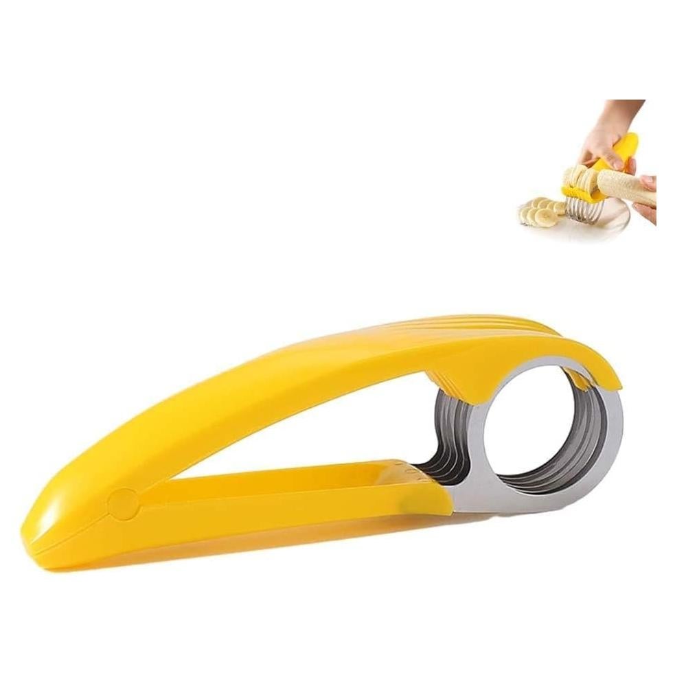 Cortador Manual de Alimentos WsjiaboFux Acero Inoxidable Amarillo