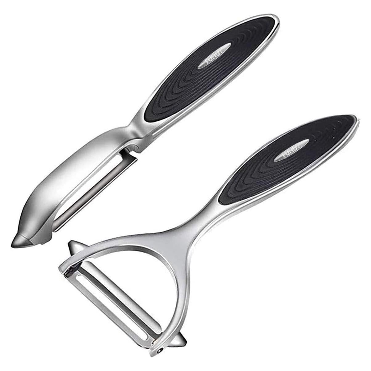 Peladores de Verduras y Frutas FUHUY - Acero Inoxidable 2PCS