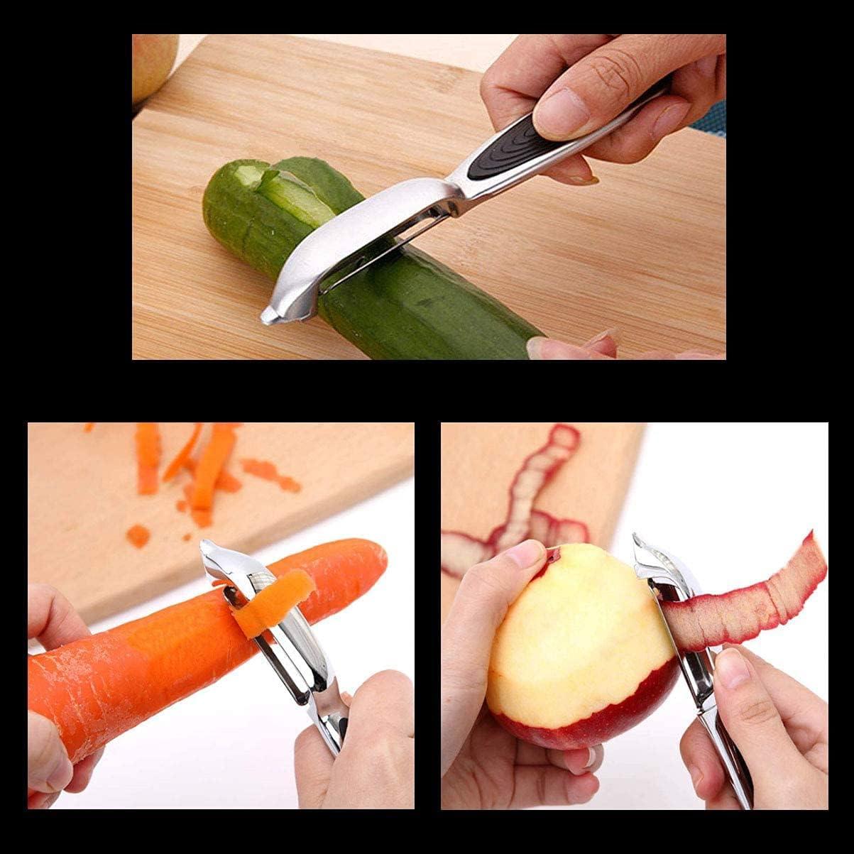 Peladores de Verduras y Frutas FUHUY - Acero Inoxidable 2PCS