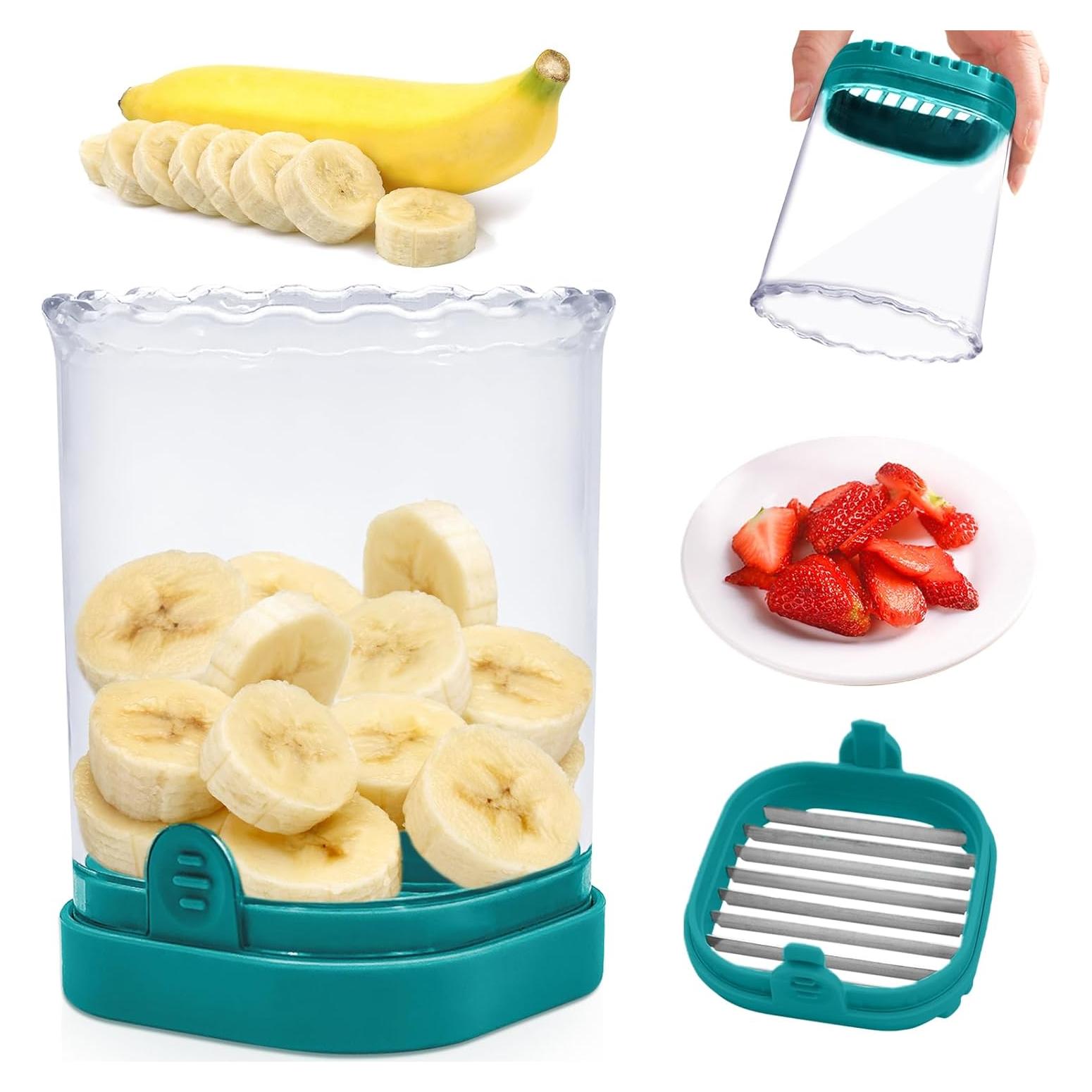 Cortador de Frutas CEHNCEH Multifuncional Azul 10 cm